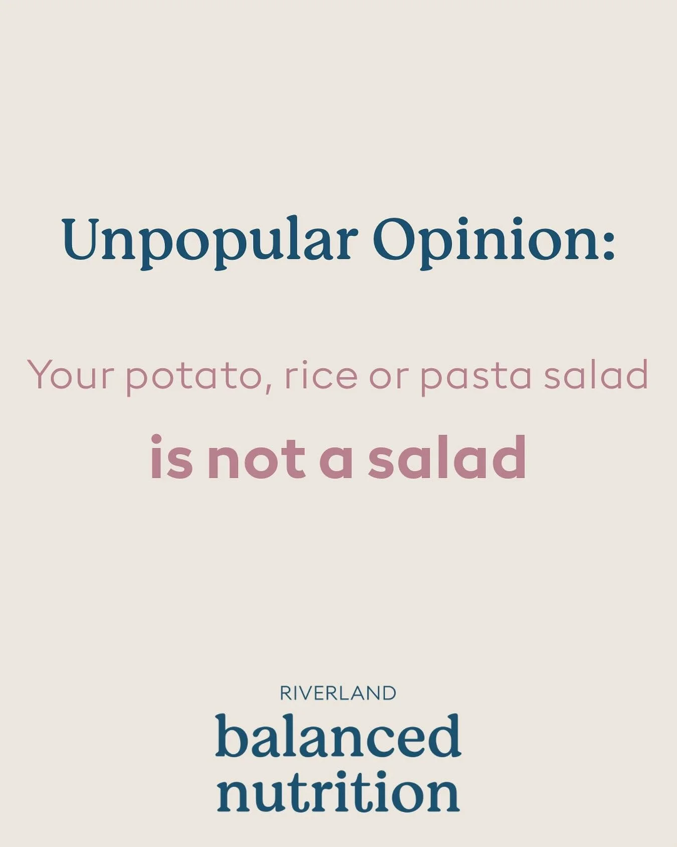 BBQ season is here, and &ldquo;salad&rdquo; suddenly means a lot of things.

A common theme I see in clinic is that many people feel they&rsquo;re eating plenty of salad over spring/summer&hellip; but when we break it down, it&rsquo;s usually:
✅ Pota