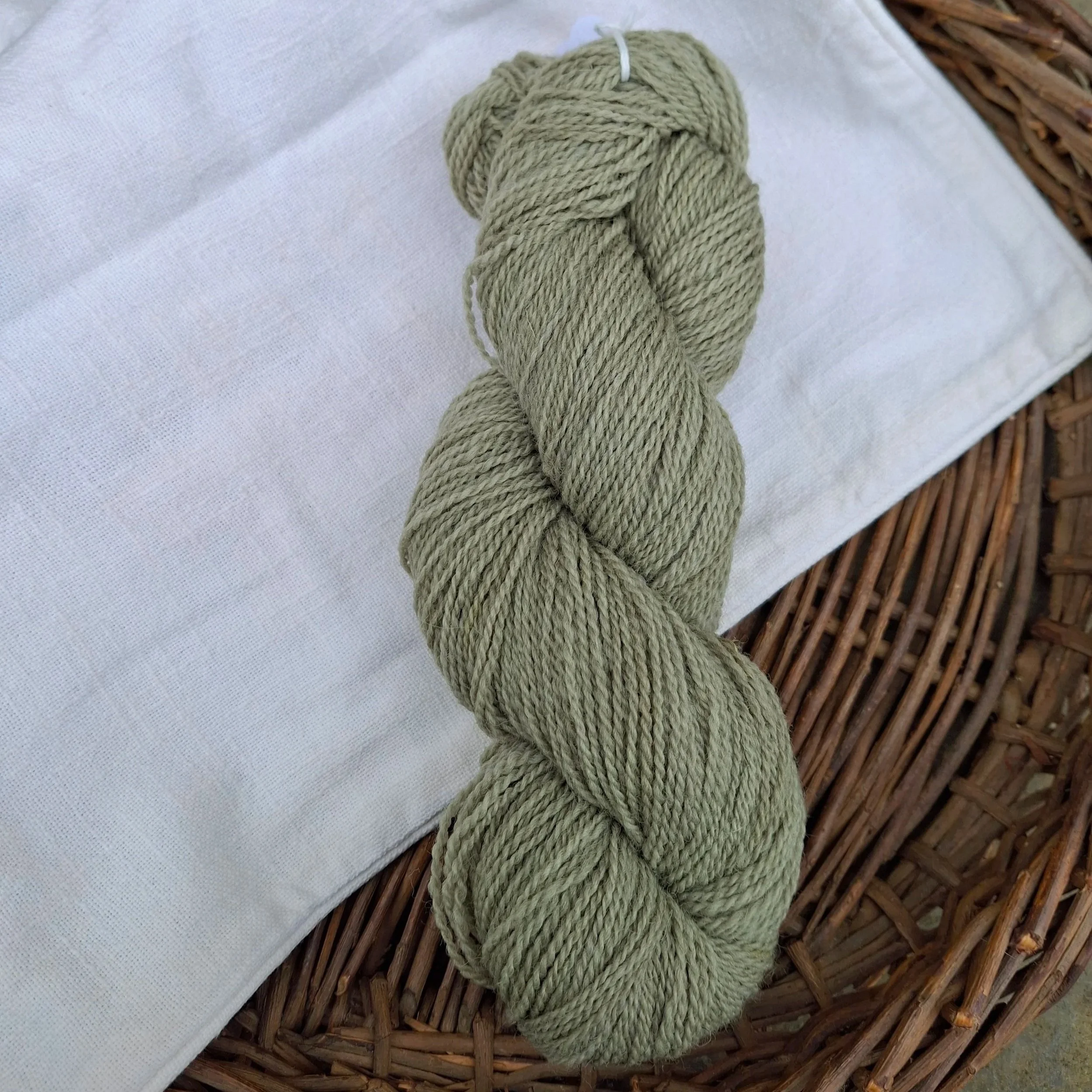 Sage 2 (grey). 100% pure Jacob wool. 100g 4 ply