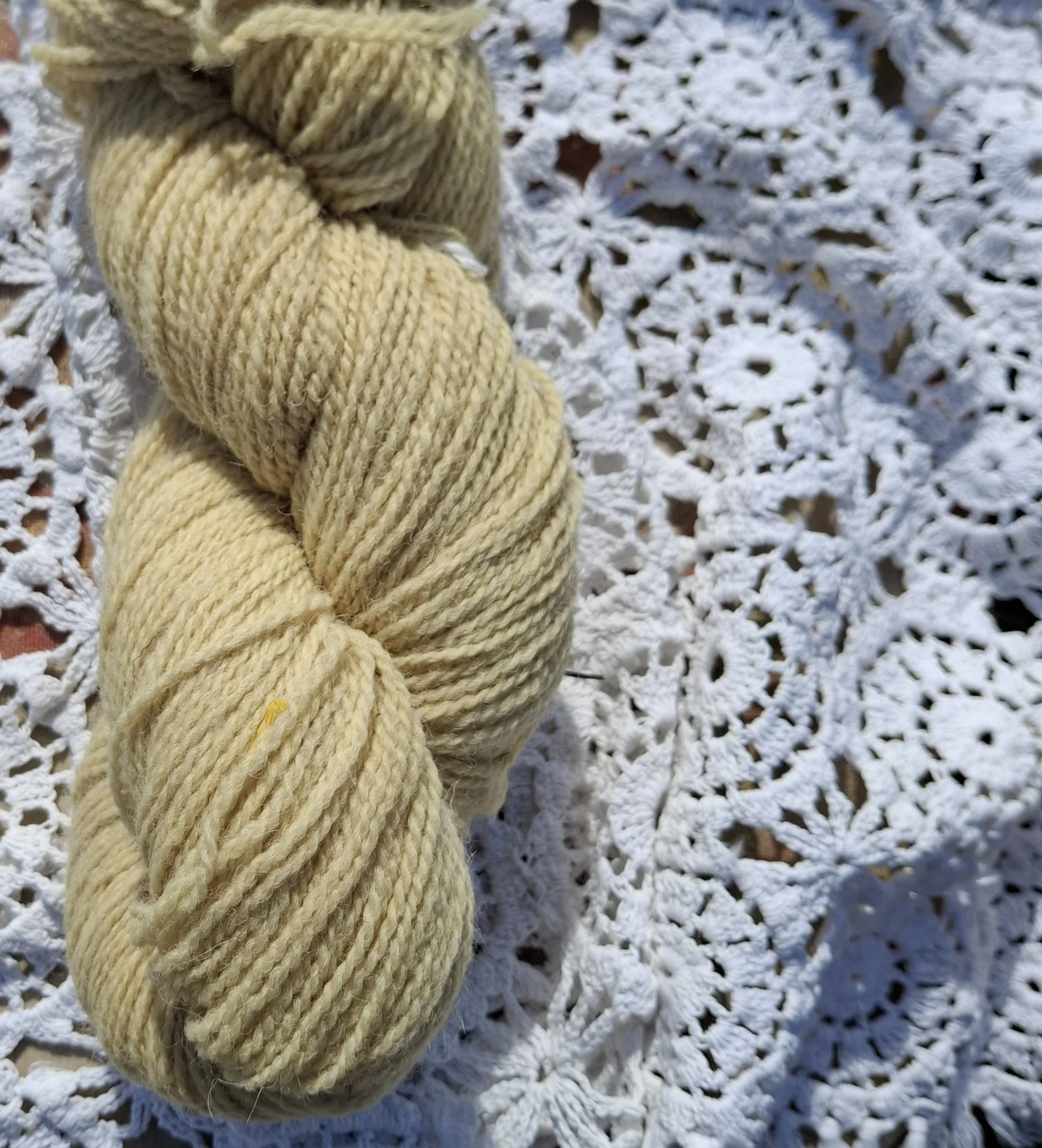Sunset at Brodgar (7) 100% Jacob 4 ply, 100g pure wool.