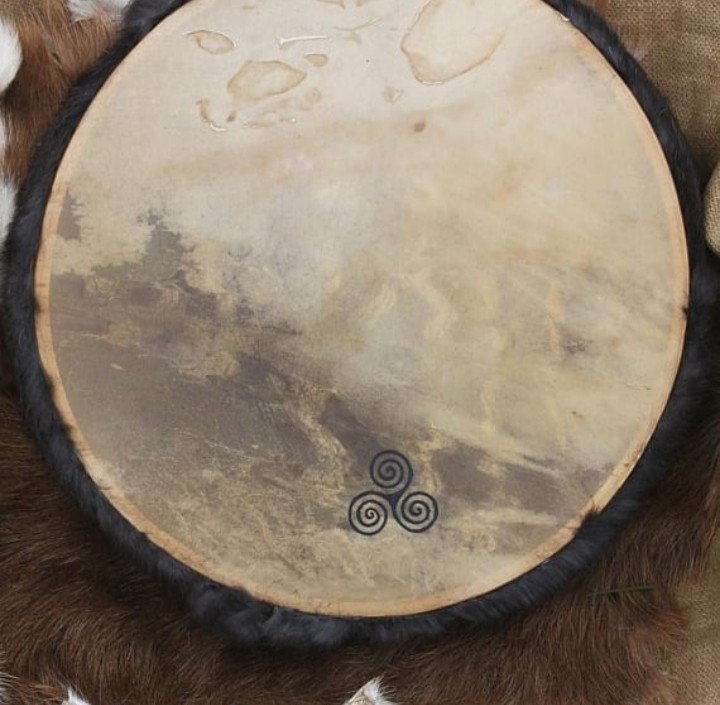 Deer hide drum
