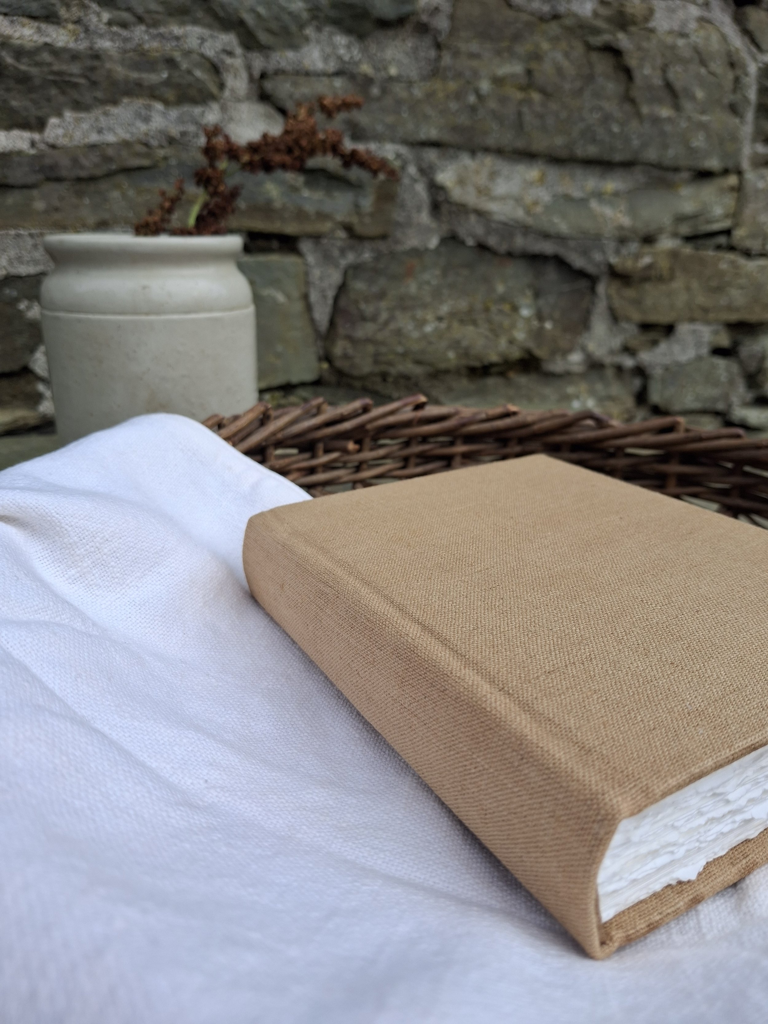 Traditionally made, Willow dyed, A6 book