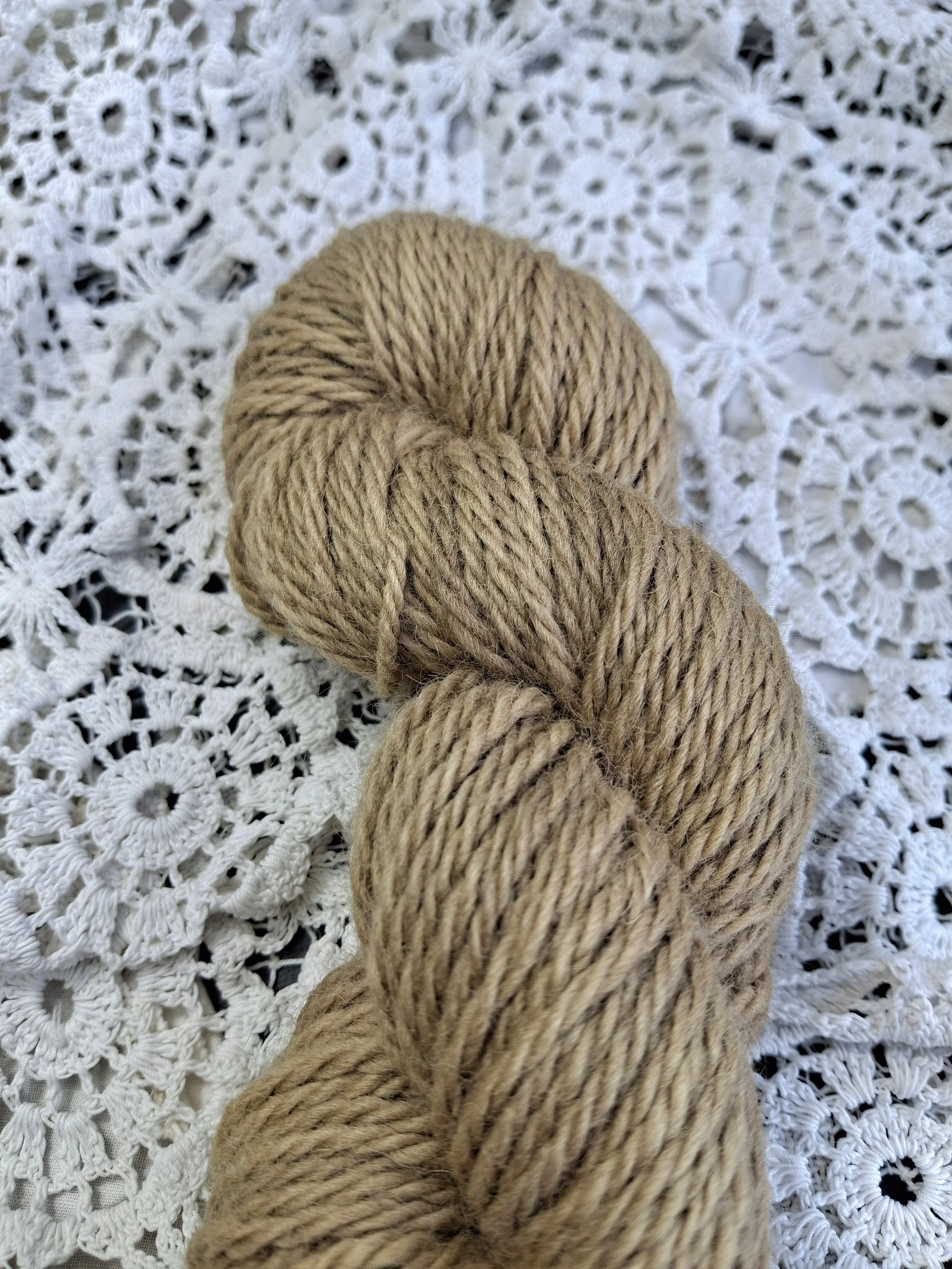 Barley, 100% Cheviot 3 ply chunky. 100g pure wool.
