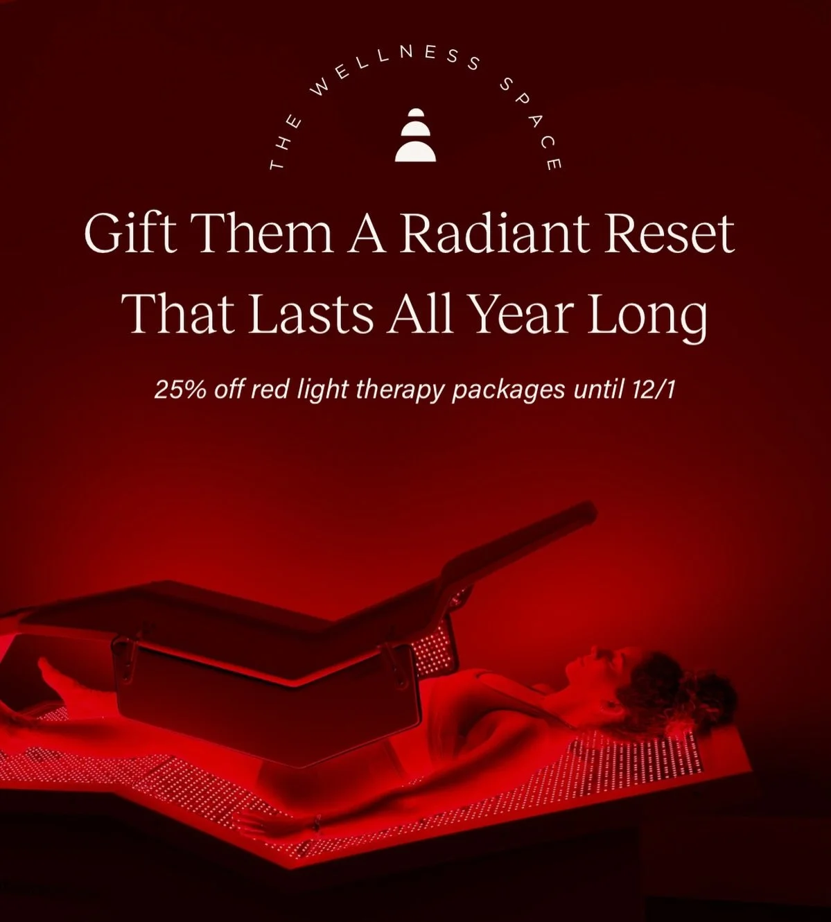 25% off a 10-pack of Red Light Therapy sessions through Monday only.

Use code REDLIGHT25 at checkout + soak up the benefits all season long. ❤️&zwj;🔥