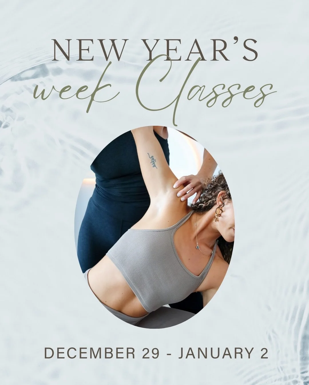 Our New Year Pop-Up Classes are here to help you reset your nervous system, nourish your body, and step gently into 2026 feeling grounded + supported.

Reserve your spot at thewellness-space.com
First class FREE with code FIRSTCLASS
Or drop-in for $2