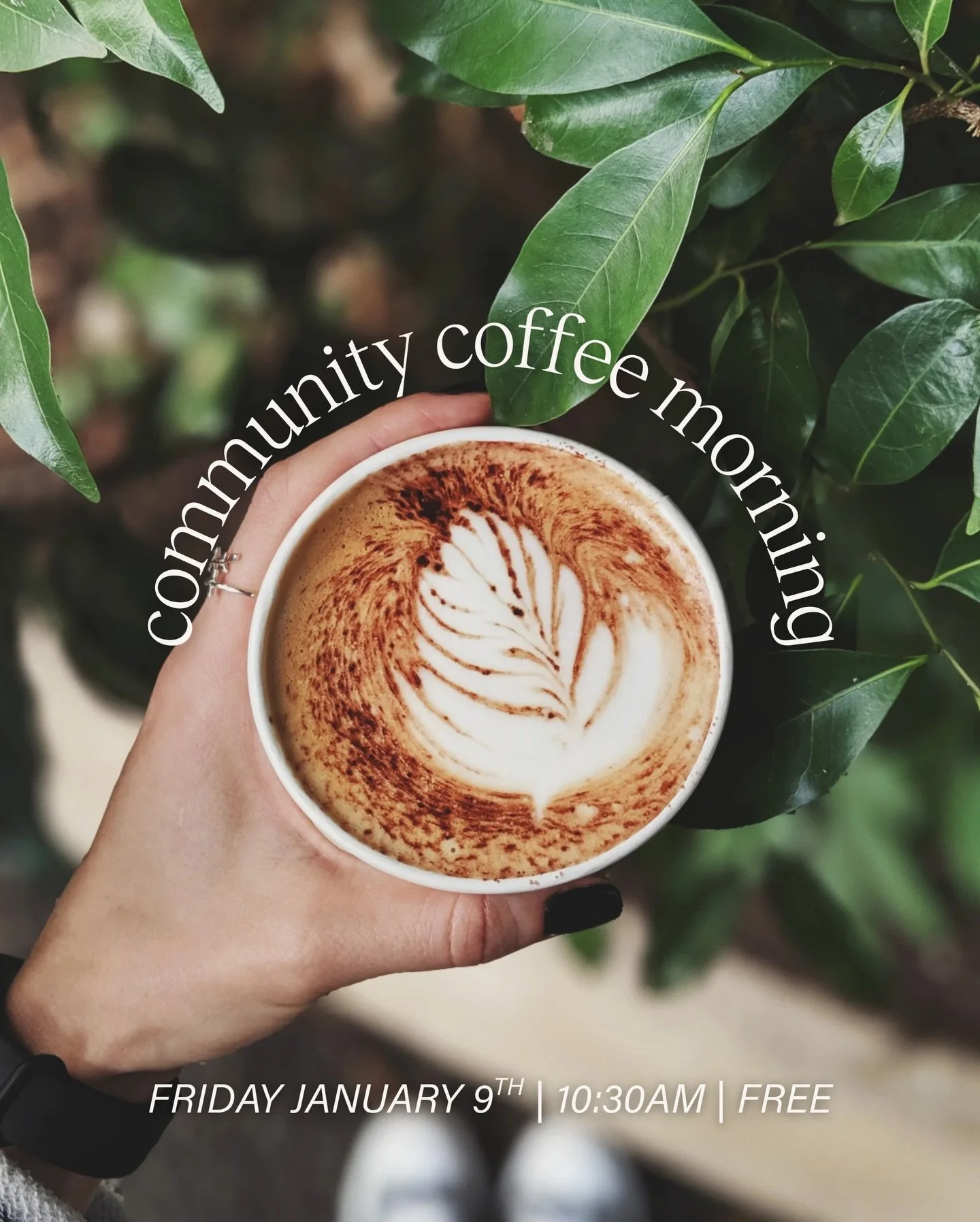 Join us for our free MONTHLY community coffee hour tomorrow at 10:30am! Come early for yoga + meditation at 9am or stay for Meditation at 12pm. 

RSVP via our website! ☕️