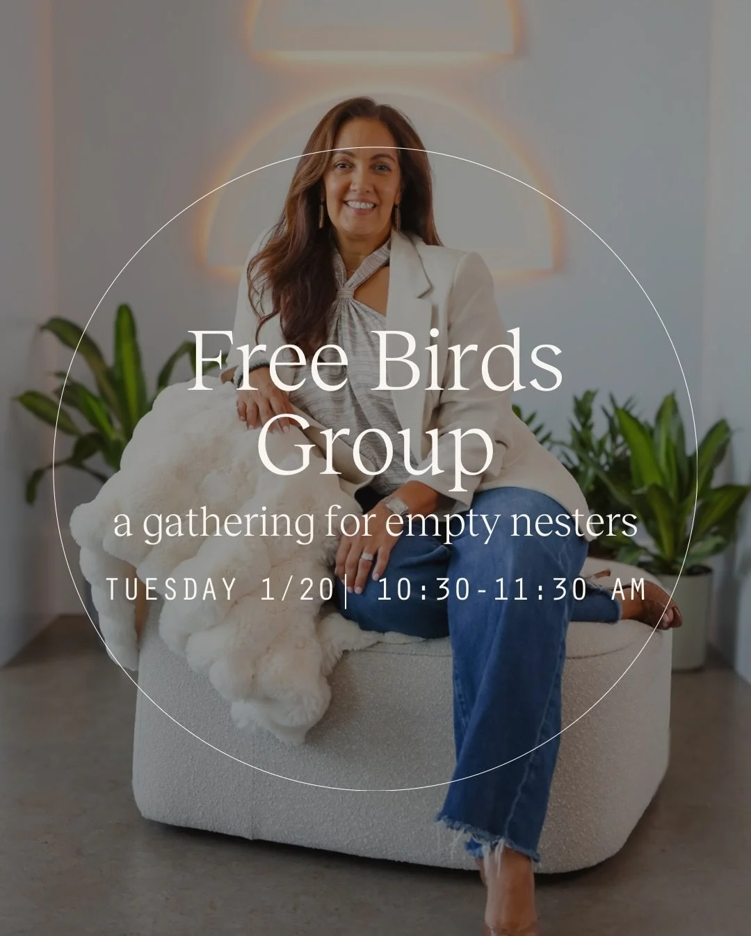 Where parents go when their kids grow 🕊️
Tuesday, January 20 | 10:30&ndash;11:30 AM
The Wellness Space

This month&rsquo;s Free Birds gathering is all about navigating the in-between. That tender season where your child is stepping into adulthood an