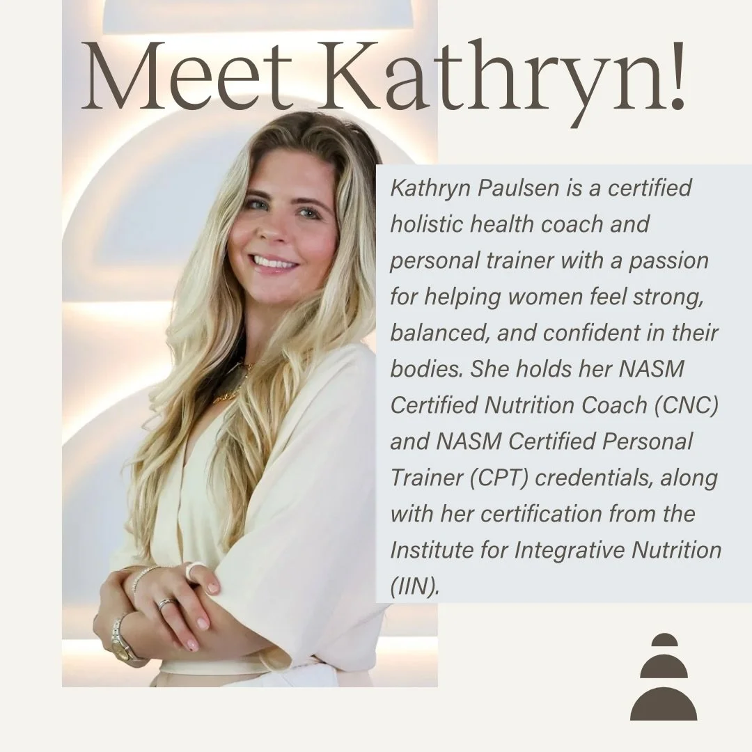 We&rsquo;re so grateful to welcome Kathryn to The Wellness Space 🤍

@realandwell.by.kp 

You&rsquo;ll see Kathryn at the front desk as our newest Wellness Coordinator. She&rsquo;s a holistic health coach, personal trainer, and meditation teacher in 