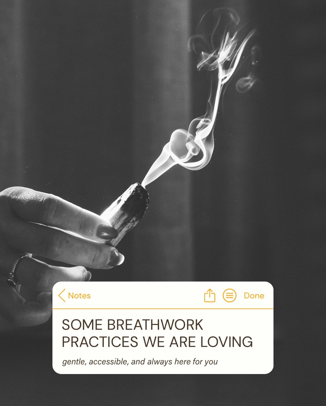 Breath and meditation are infused into all of our offerings but join us Tuesdays + Sundays with Alexis for breath + yoga and breath + sound classes 🌬️ 

Come as you are. Leave feeling lighter.