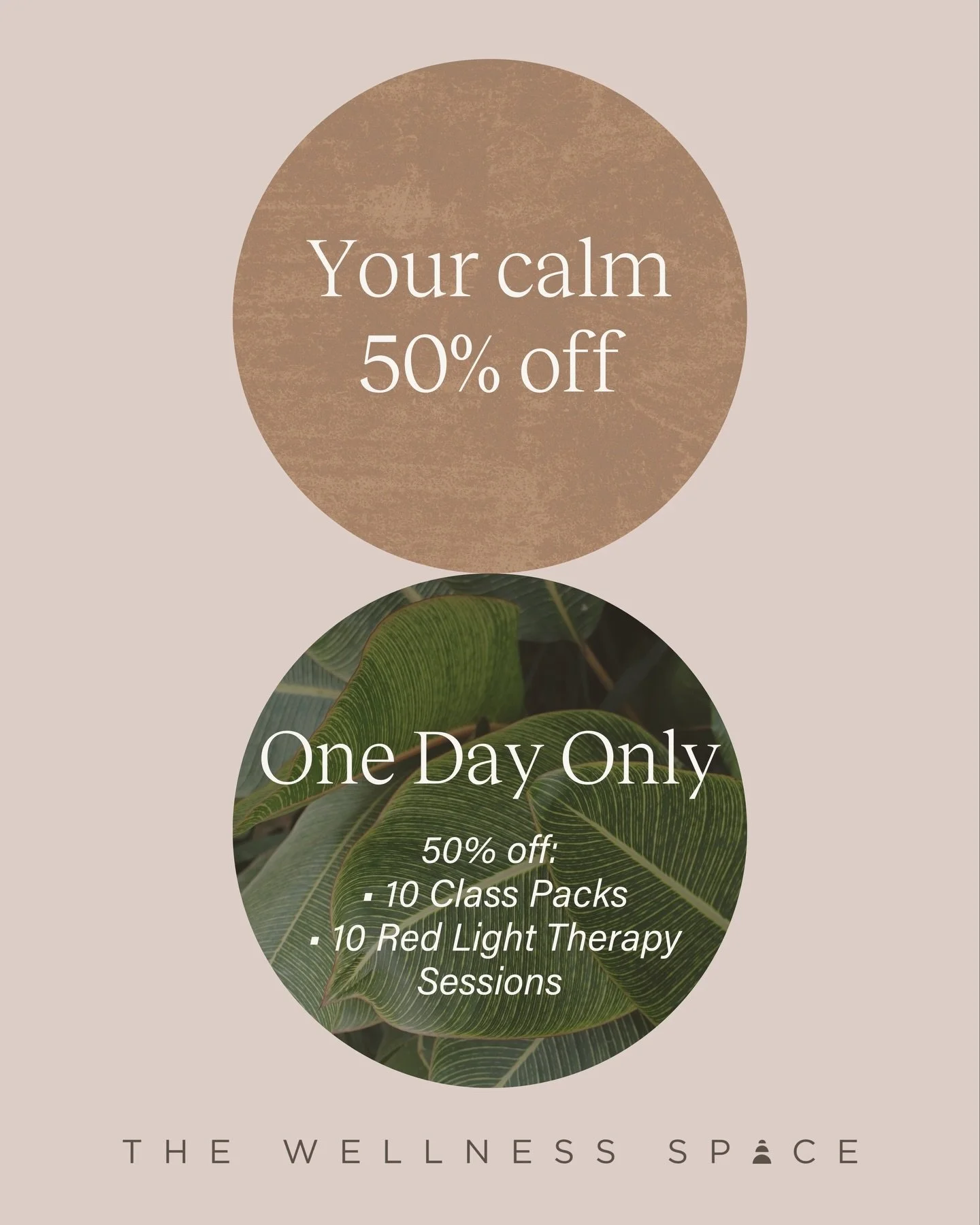 Your reset, half off. For 24 hours only. ✨

This Sunday, we&rsquo;re offering 50% off our most-loved packages, our 10-class pack + 10-pack of red light therapy.

If you&rsquo;ve been thinking about starting&hellip; this is it.
If you&rsquo;ve been me