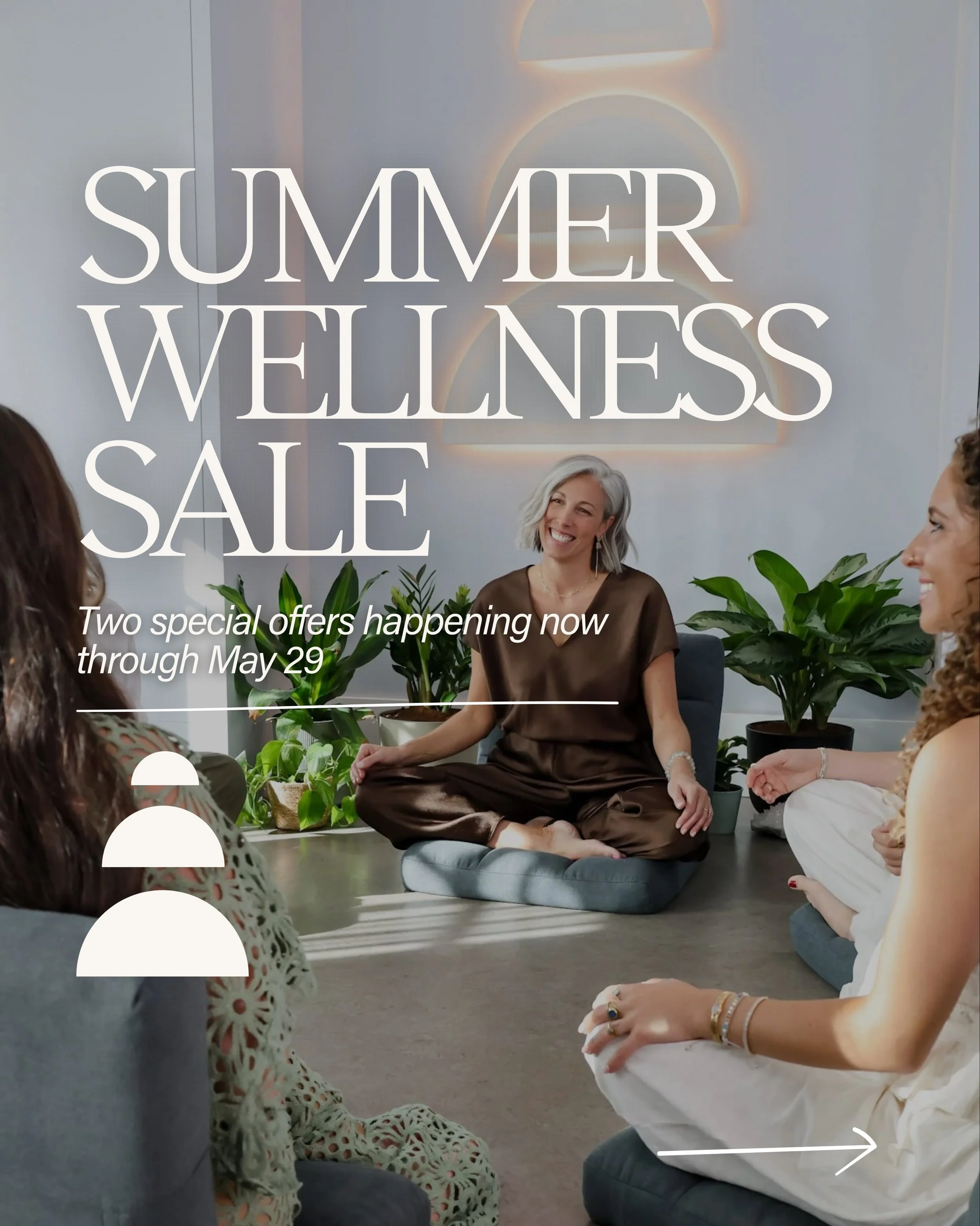 Now through May 29, we&rsquo;re offering two special opportunities to support wellness for both adults and youth this summer.

WORLD MEDITATION DAY + MEMORIAL DAY SALE ✨
Purchase a class pack and receive bonus classes automatically added to your acco
