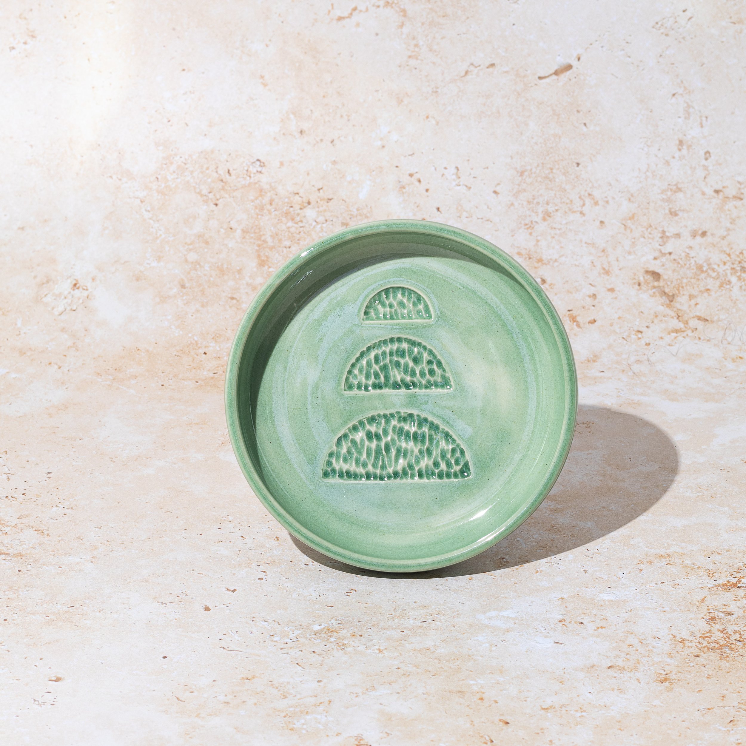 The Wellness Space x Bon Bon Ceramic Green Plate