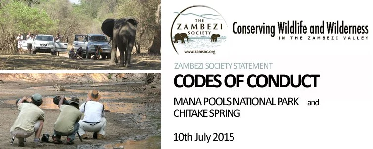 CODES OF CONDUCT FOR MANA POOLS NATIONAL PARK 
