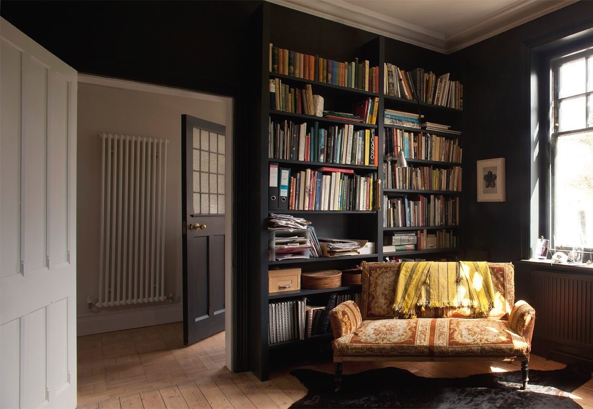 Be bold. 

We absolutely love using colour in our designs, and the outcome of this home library is stunning. Some spaces can soak up colour perfectly and this is one of them. 🖤