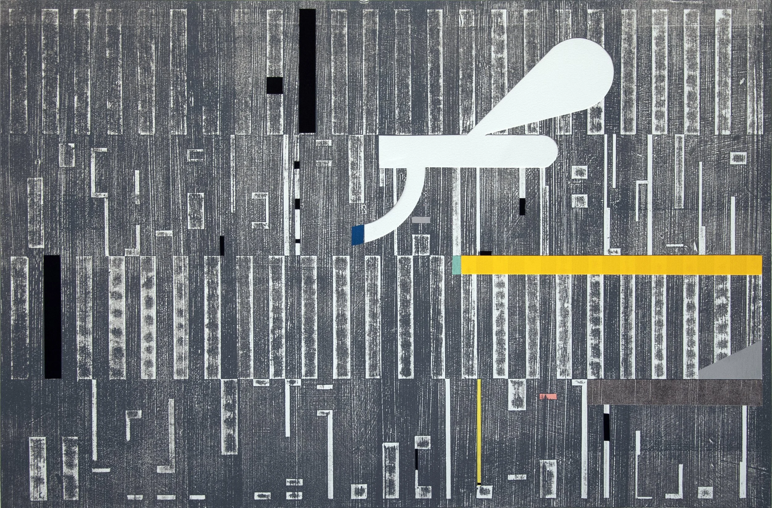 Detail of Splash print by Evan McLaughlin