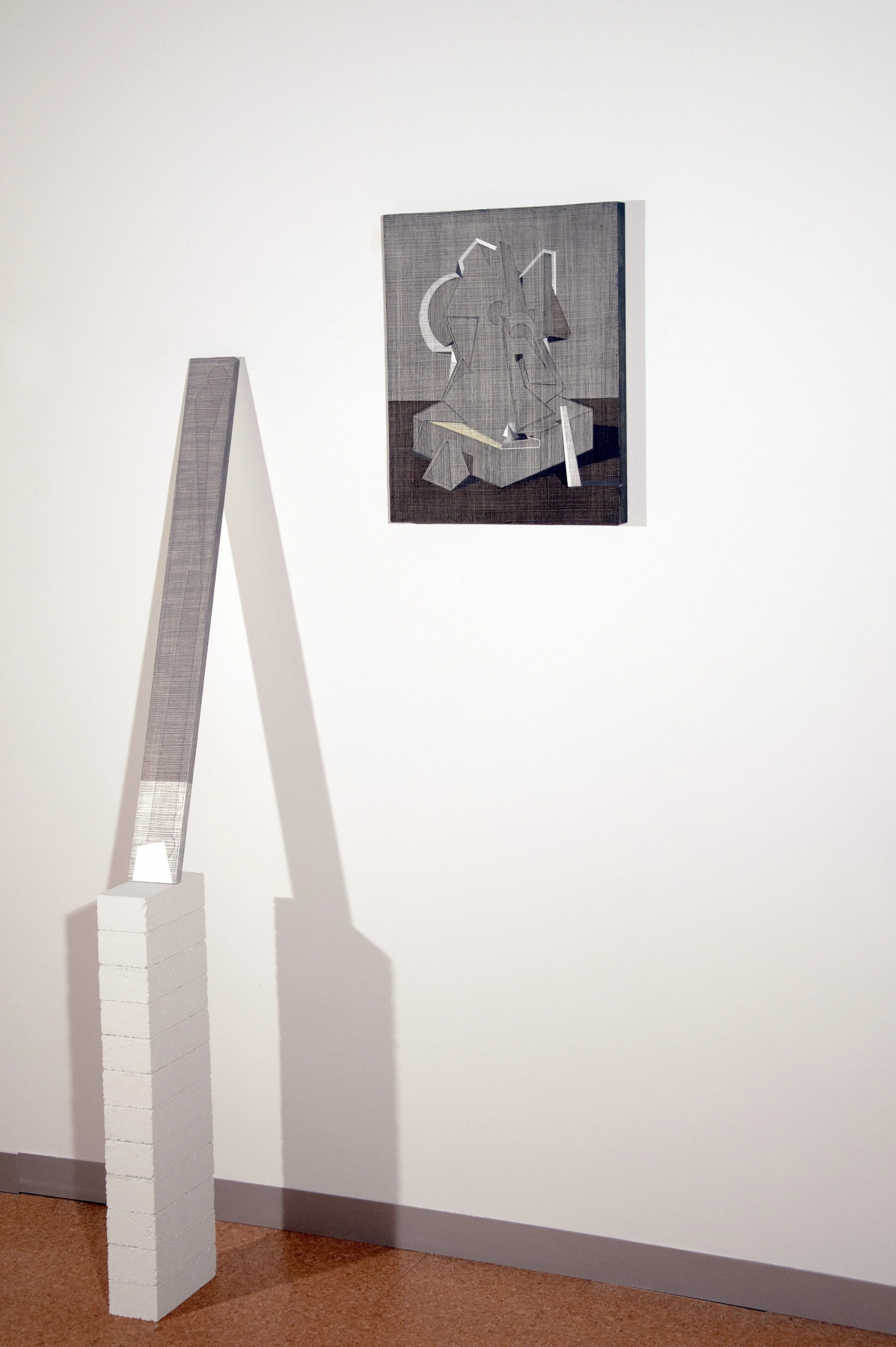 Installation view of Monument painting by Evan McLaughlin