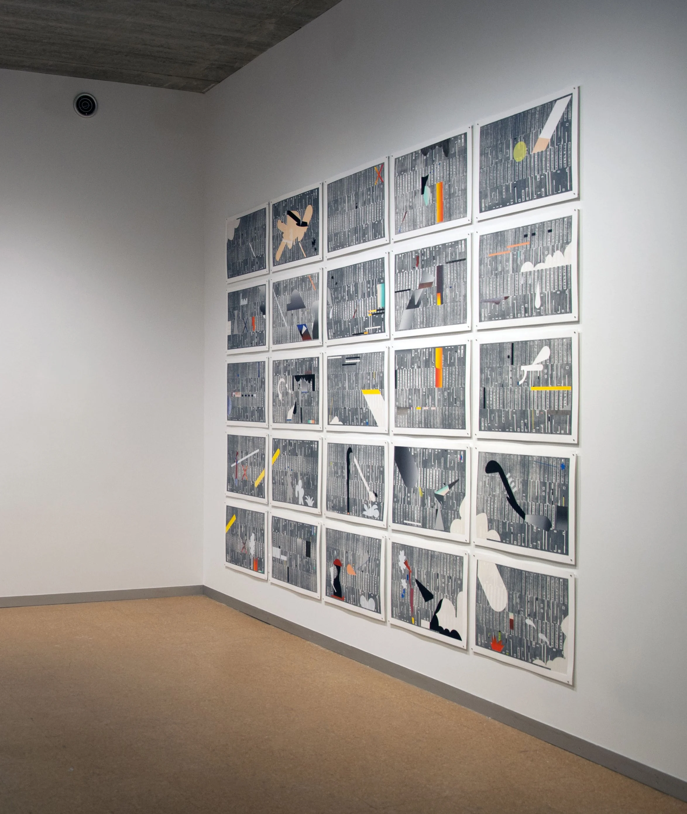 Installation View of large scale print by Evan McLaughlin