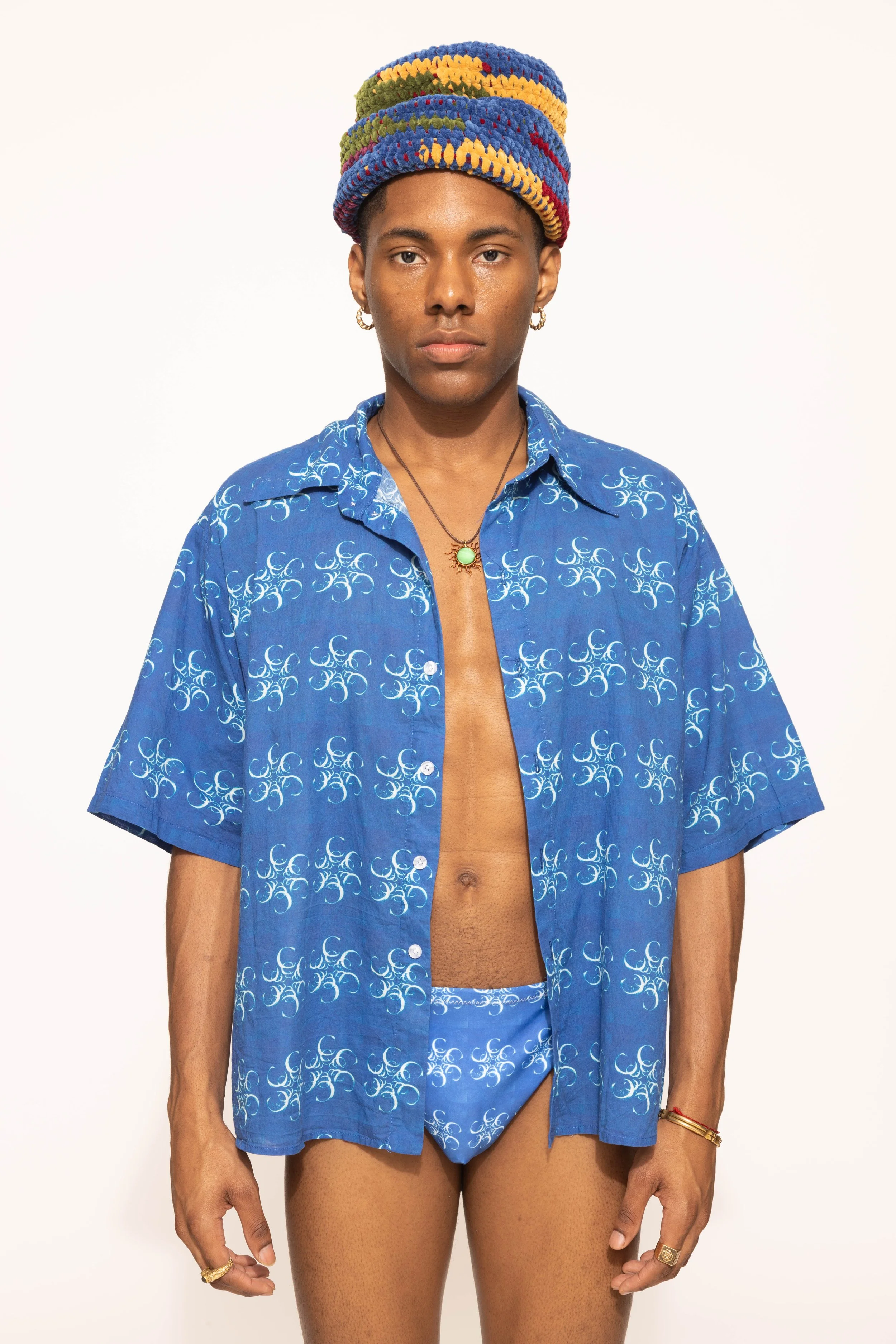 SHORT SLEEVES SHIRT - DIFFUSE LIGHT MONOGRAM