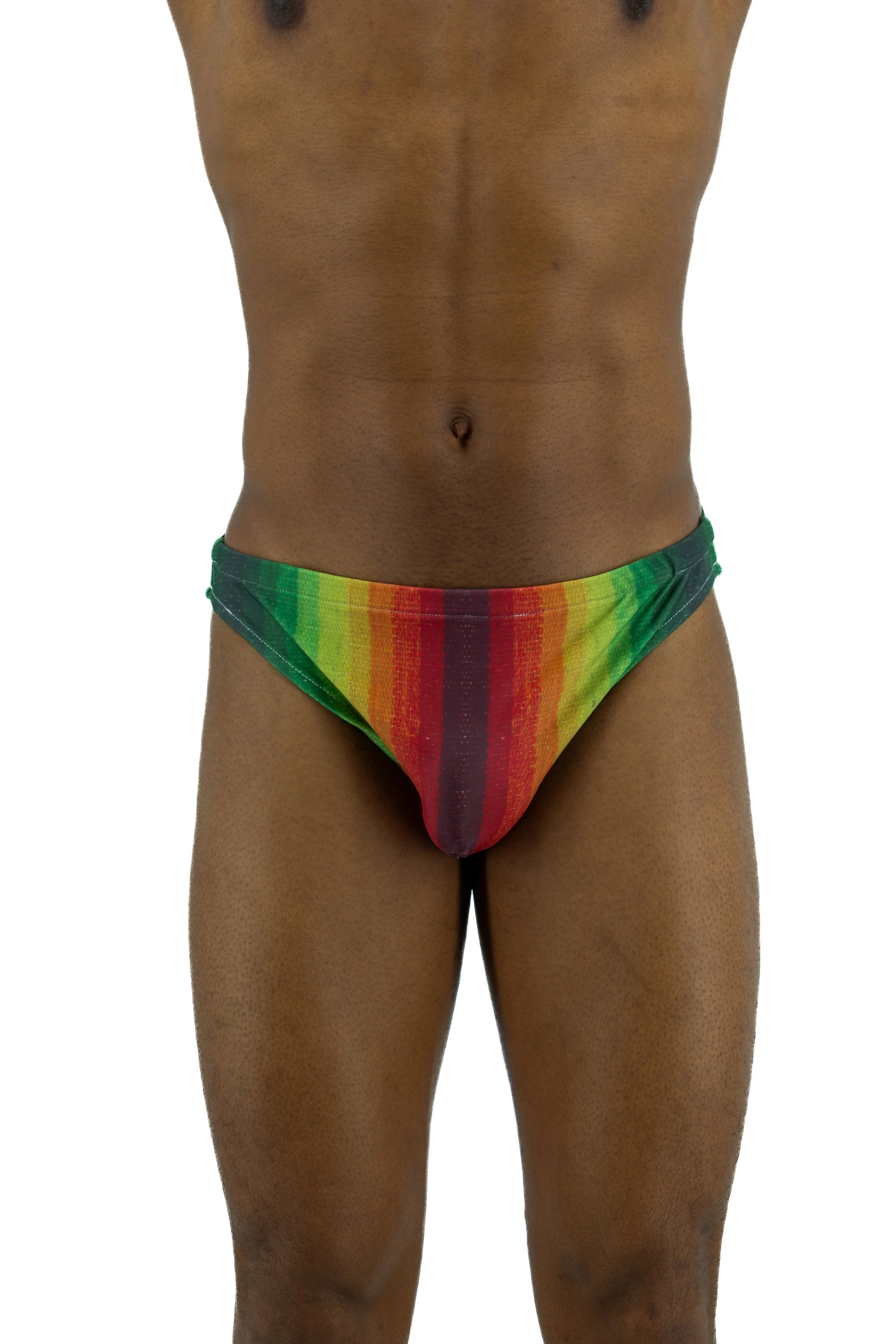 Color Strip Printed bried swimmer