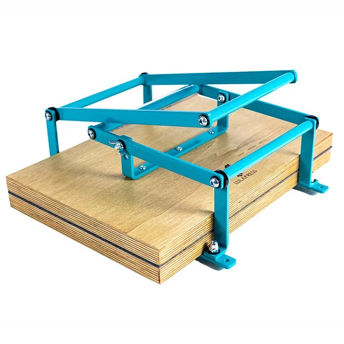 A3  Lino Press - Portable UK-Made Linocut & Relief Printing Press - Turquoise