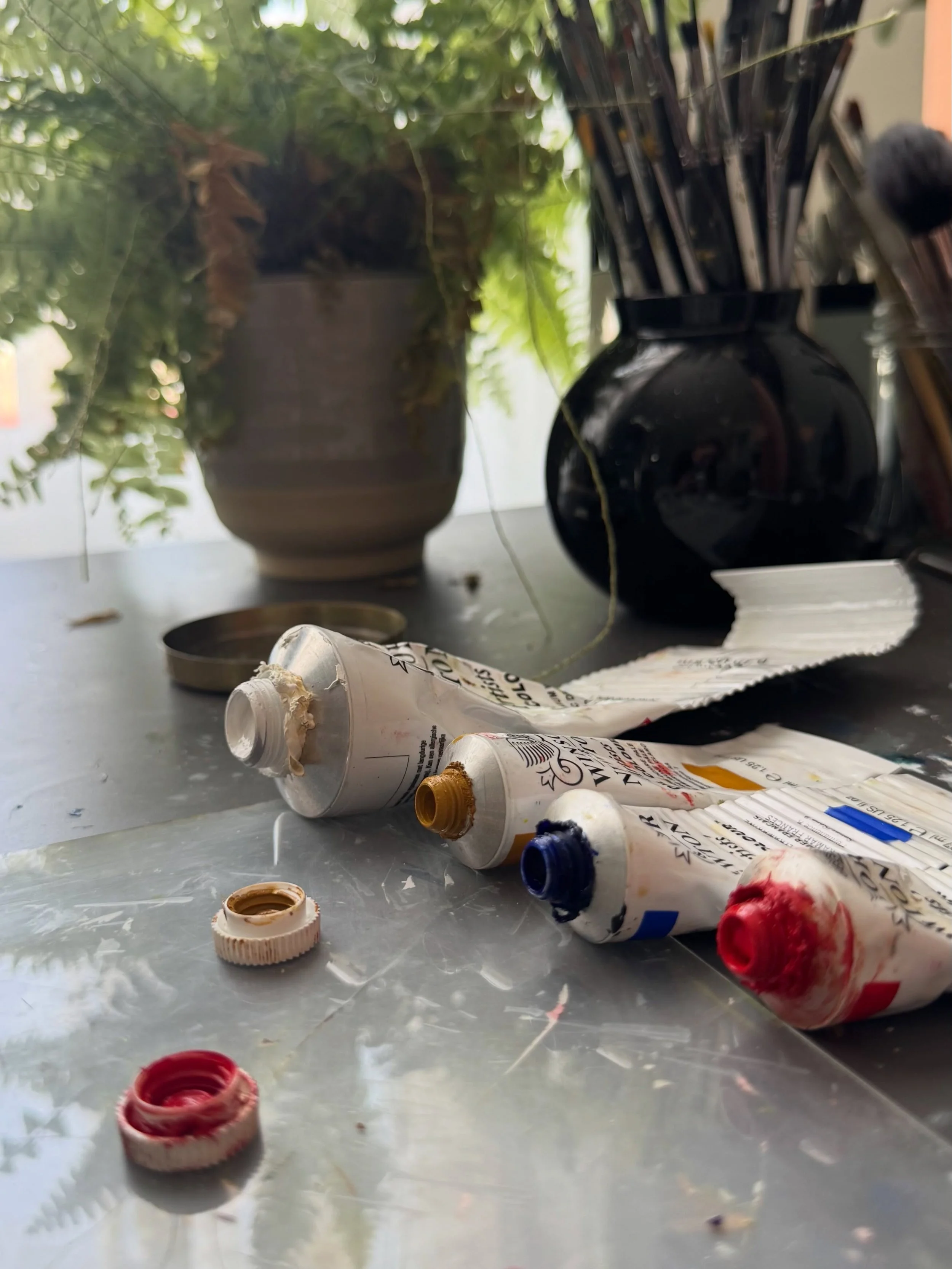New canvas, day one. Slide two is the June miniature it grew from, and they already disagree with each other. Good. The miniature was the rehearsal; the canvas gets to be itself. Main theme stays, everything else is allowed to move. It&rsquo;s all th