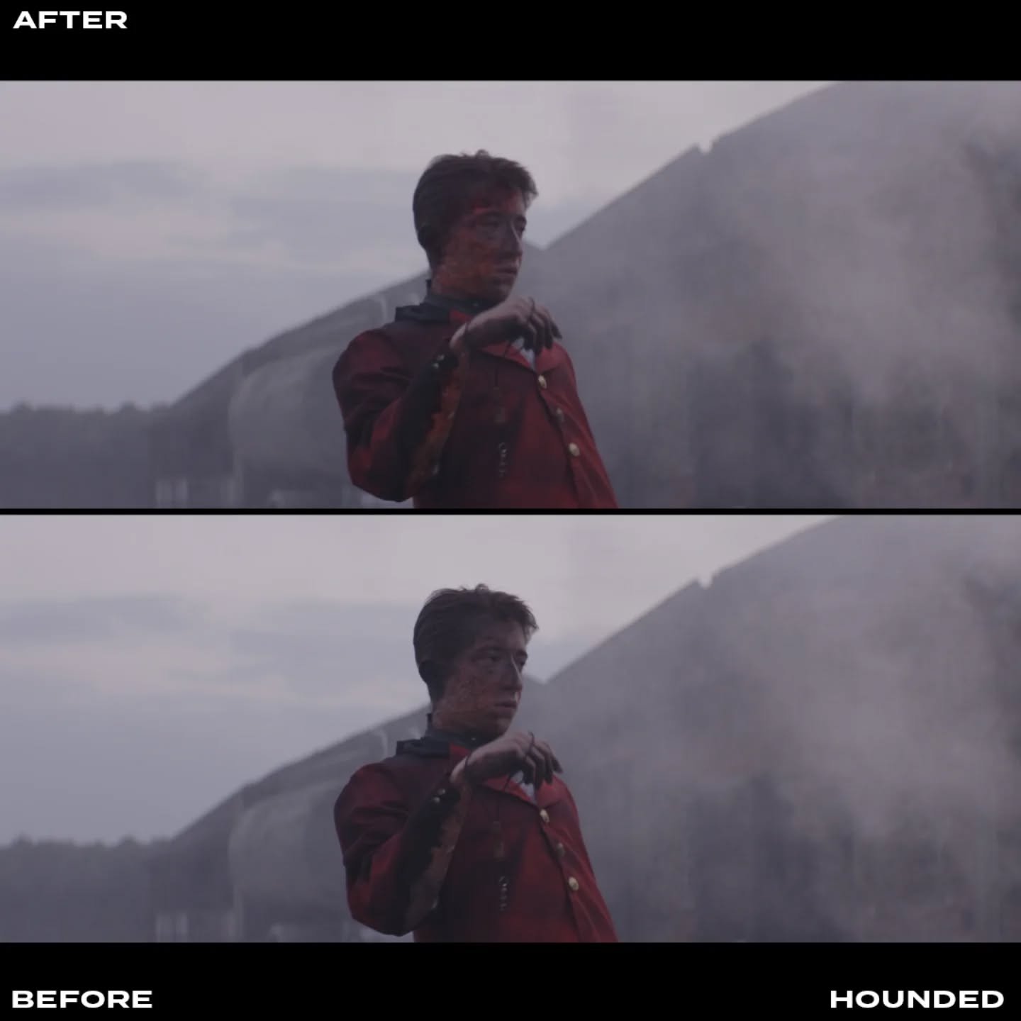 VFX Before and After.
HOUNDED directed by @tommyboulding
#vfxbeforeandafter #vfx #vfxartist #film