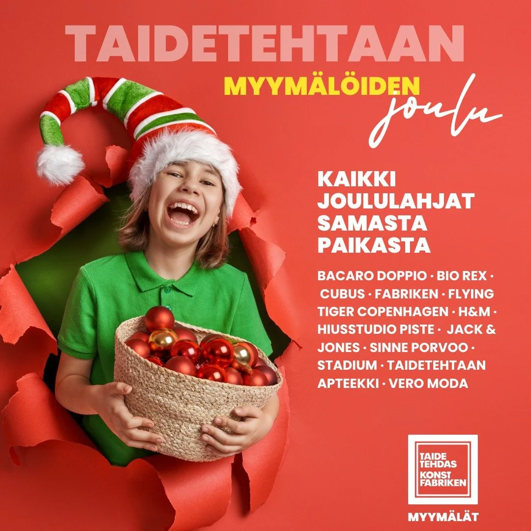 🎄 Joululahjat viel&auml; hankkimatta?

Porvoon Taidetehtaan myym&auml;l&ouml;ist&auml; l&ouml;yd&auml;t muodin, urheilun, kodin lahjat ja herkut, kaikki samasta paikasta. 

Tervetuloa Taidetehtaalle!

#taidetehdas #taidetehtaanmyym&auml;l&auml;t #po