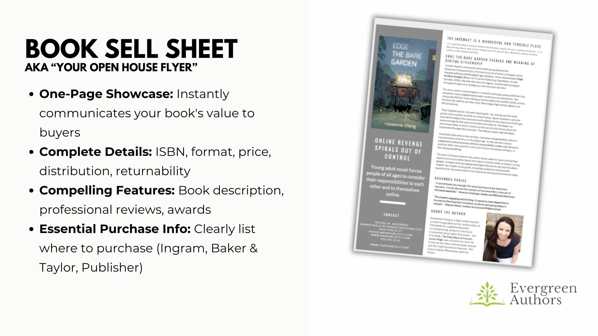 6. How to Create a Book Sell Sheet That Gets You Into Libraries and Bookstores