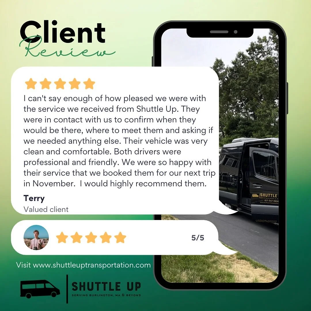 ⭐ 5-star rides, 5-star vibes. ⭐
Want to know why people keep booking Shuttle Up? Check out the reviews 👉 https://maps.app.goo.gl/hLYFYBhww7ZVsgzL7?g_st=ipc #shuttleuptransportation