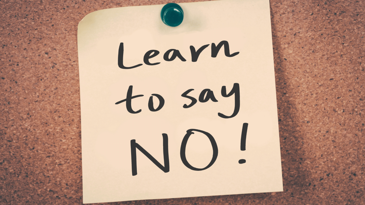 Learning to say no: setting healthy boundaries in your life