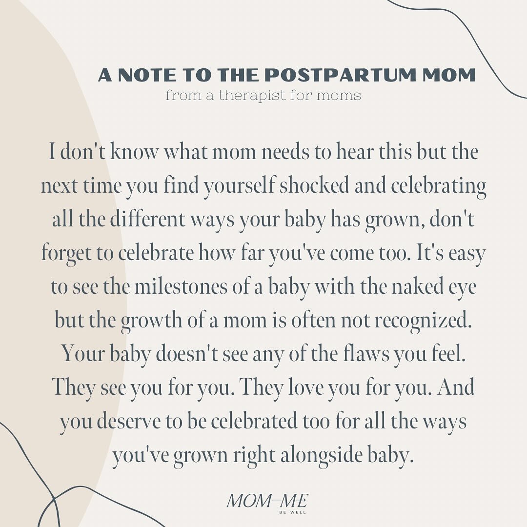Your Friday reminder...

Let's hear one way you've seen yourself grow in this season and don't forget to celebrate that. You deserve it.

Pass this on and folly for daily support in postpartum and early motherhood