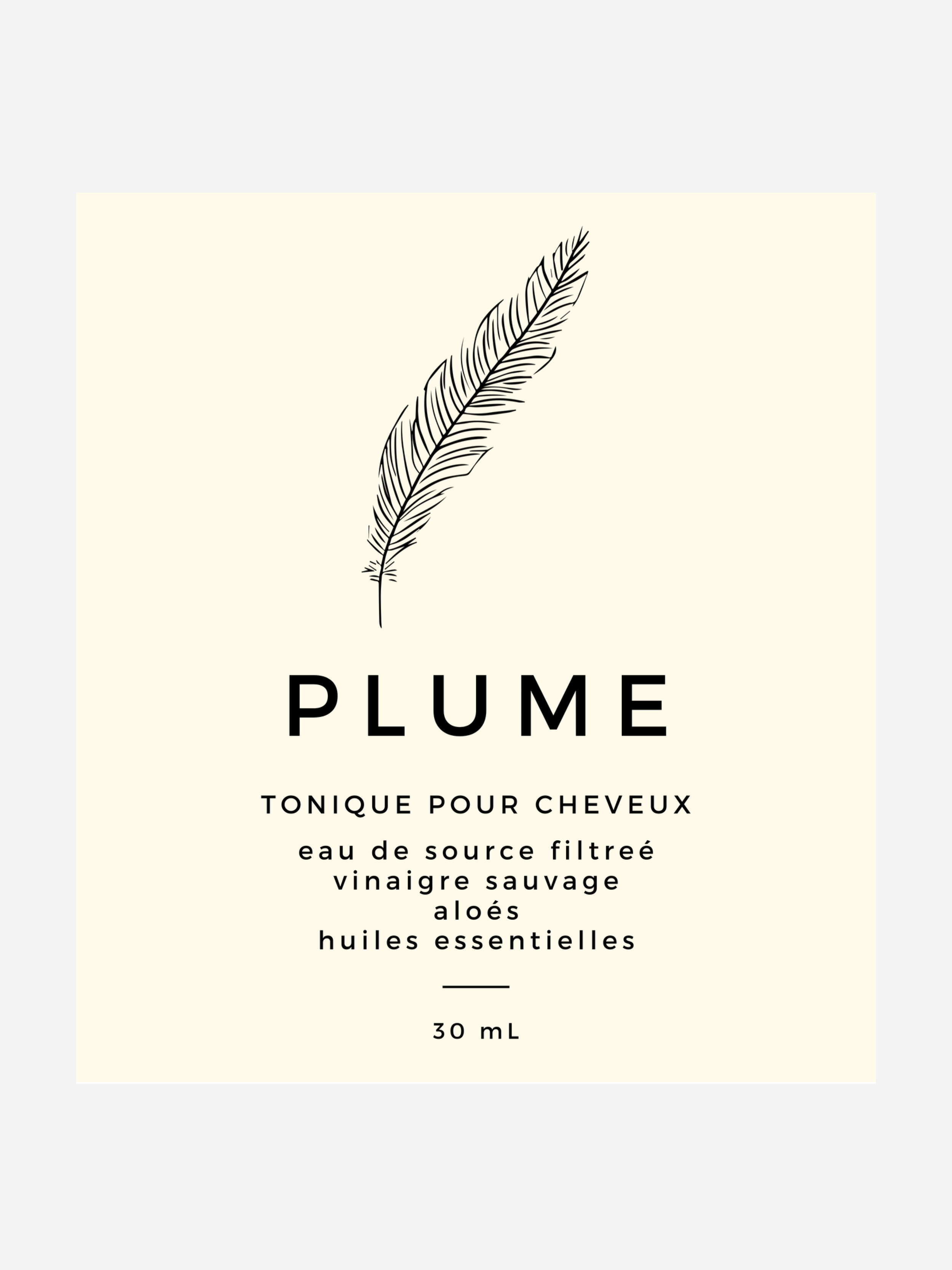 Plume hair tonic