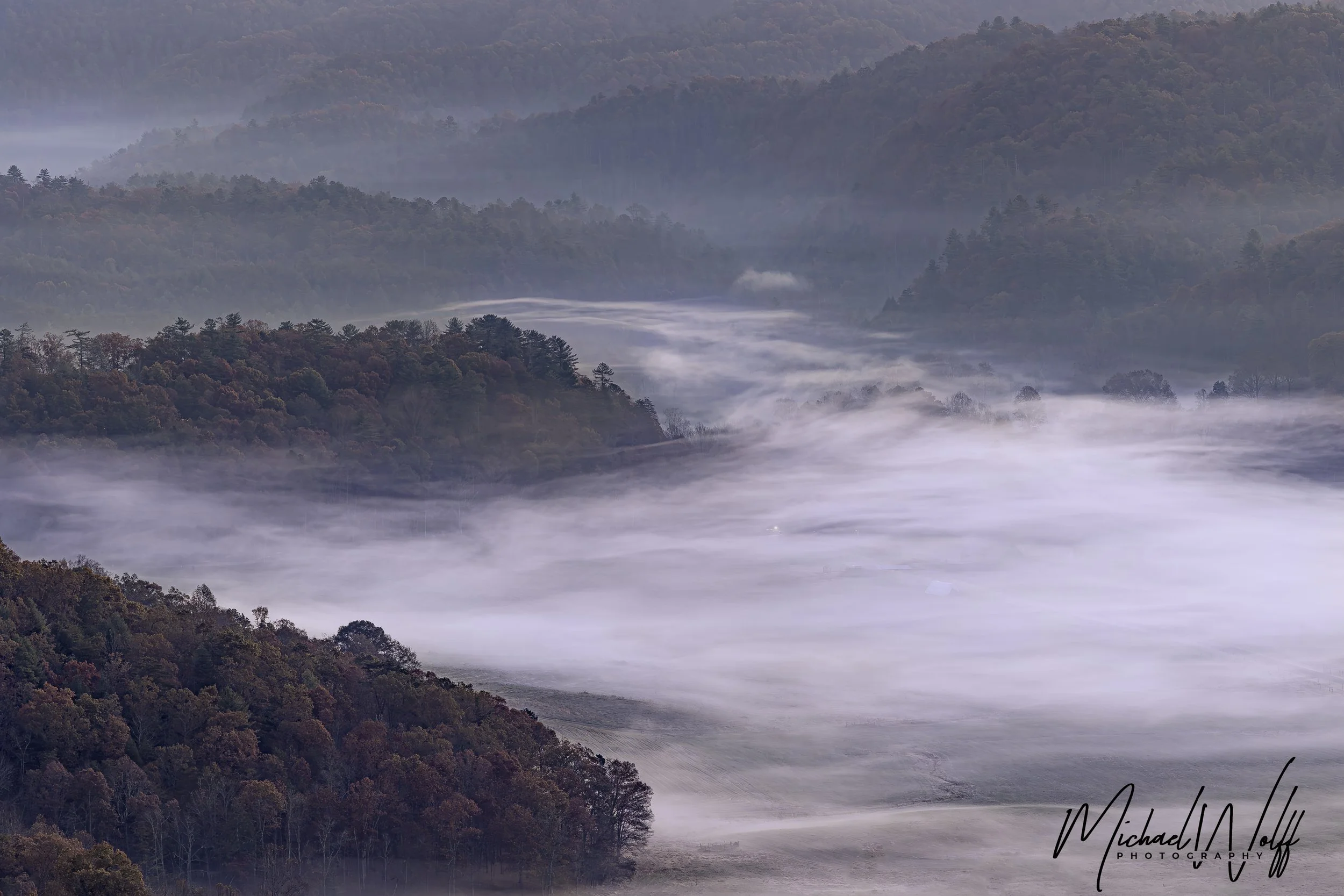 Morning Fog on Foothills Parkway