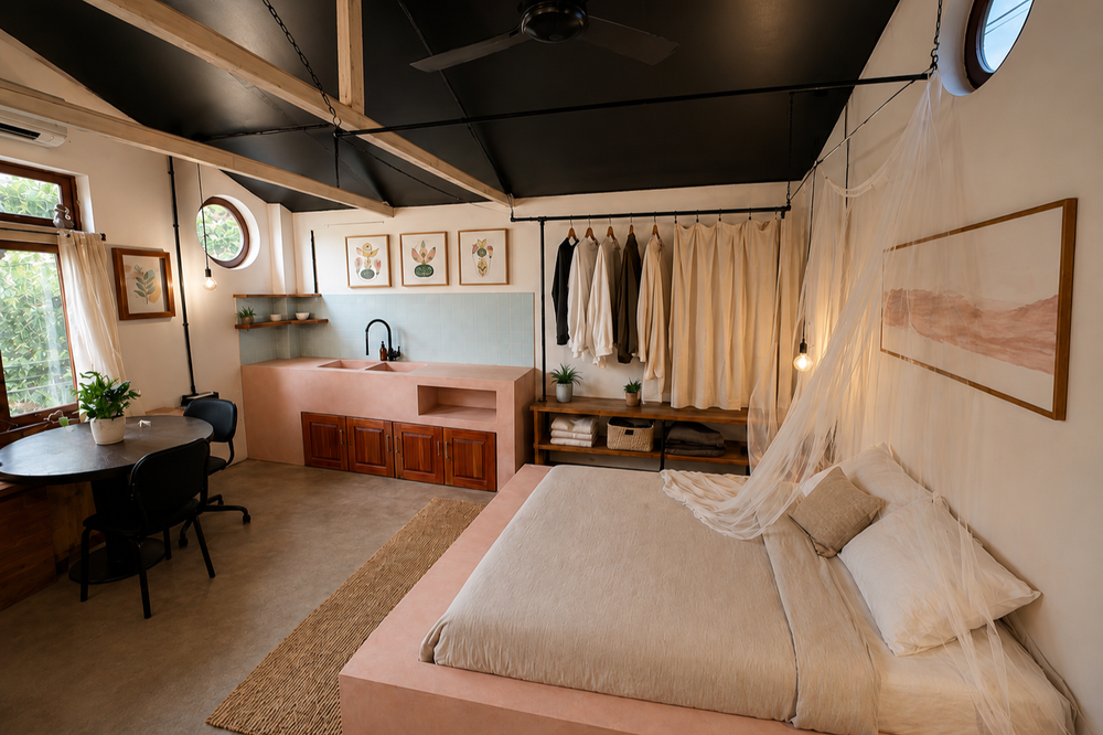 Studio room with kitchenette at Lotus, Ahangama