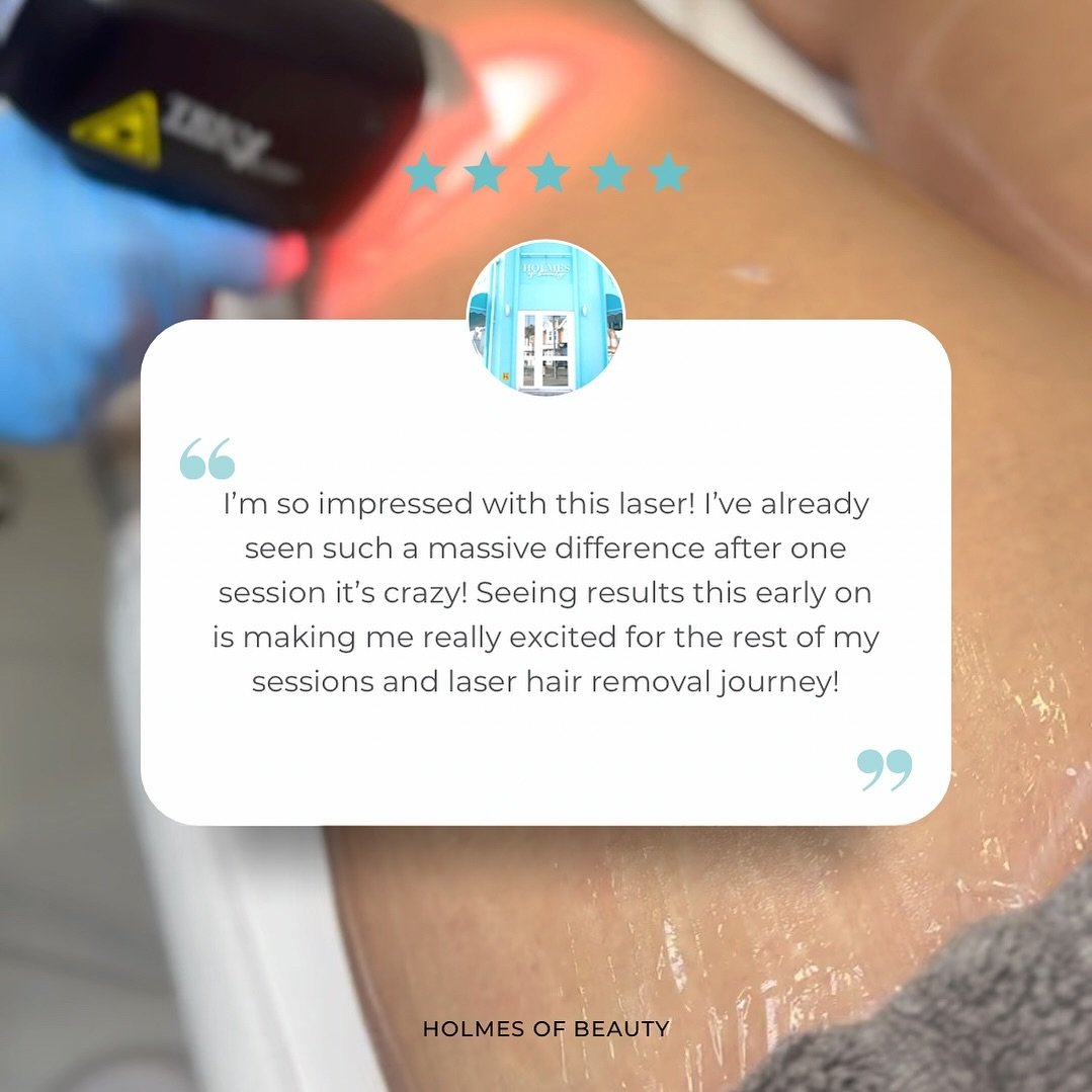 THE RESULTS DON&rsquo;T LIE! 🤩
All of our clients have seen a drastic change in their hair growth after 1 SESSION! 

📲 Book in for a free consultation of Laser Hair Removal and experience the PAIN FREE &amp; SUPER QUICK TREATMENT 💥

𝗛𝗼𝗹𝗺𝗲𝘀 ?
