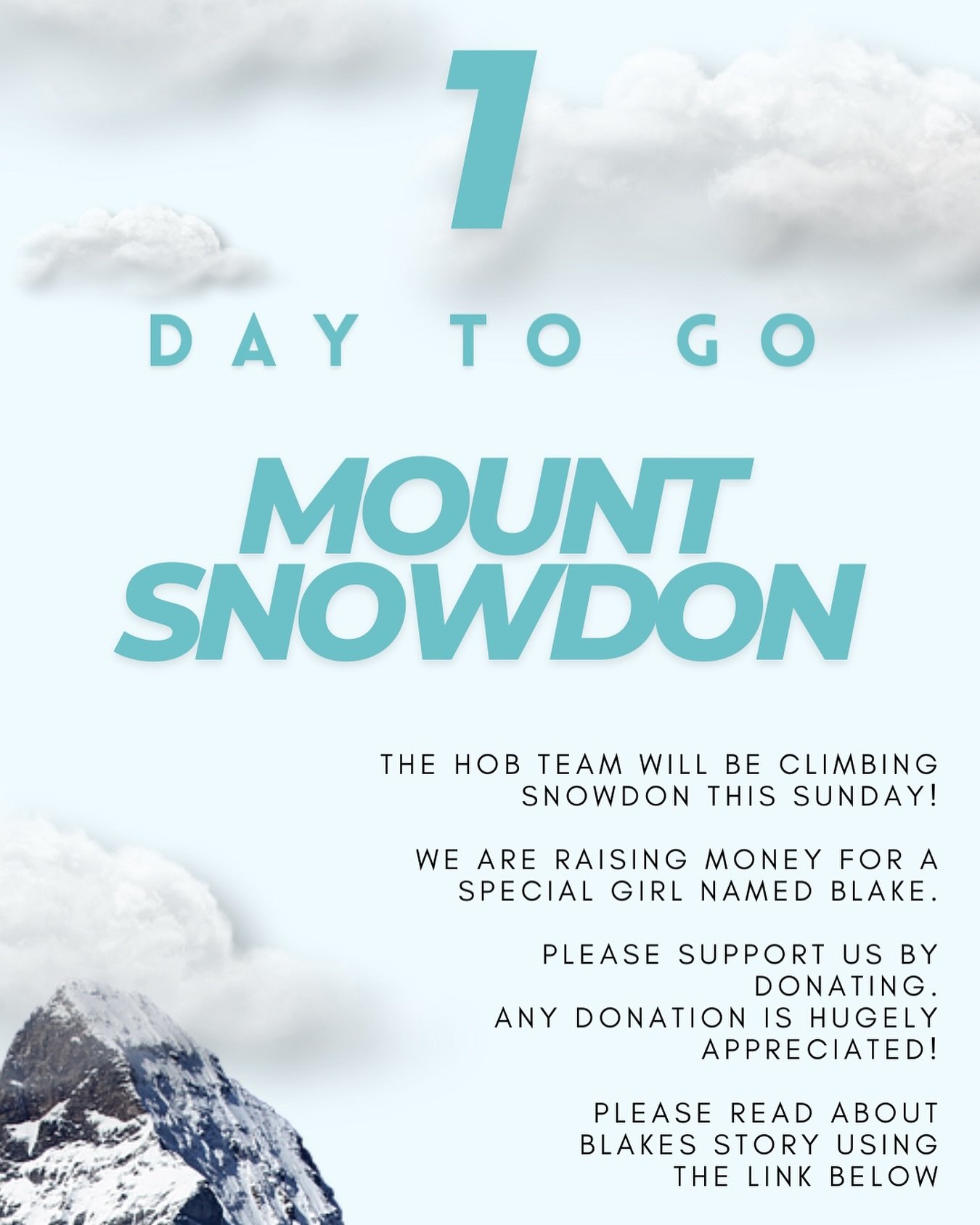 To all our wonderful clients and followers: our team plus friends and family will all be climbing mount Snowdon tomorrow to raise money and awareness for @blakeshnrnph2journey 

Holme of Beauty will be raising money throughout the year to raise a tot