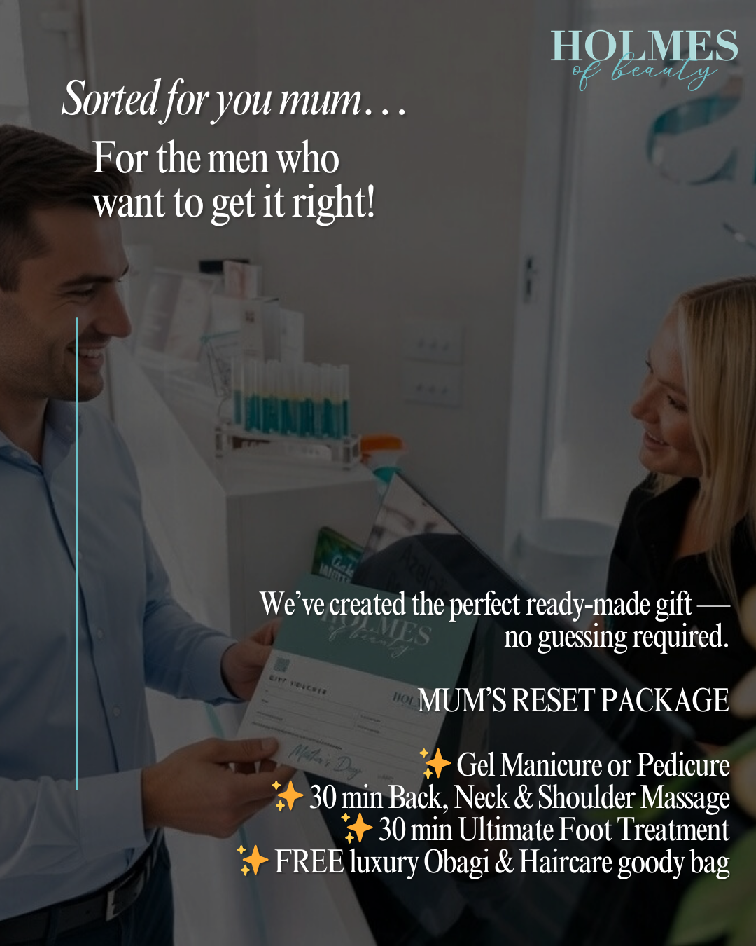 Sorted for you, mum- Package deal!