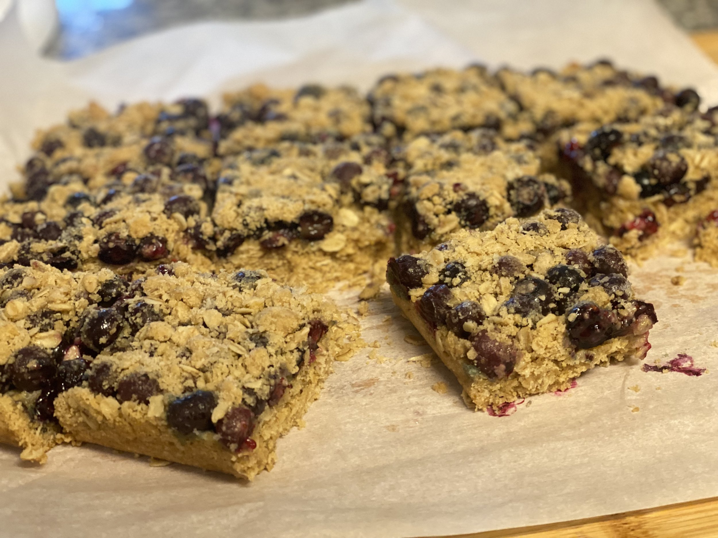 Blueberry Oat Bars