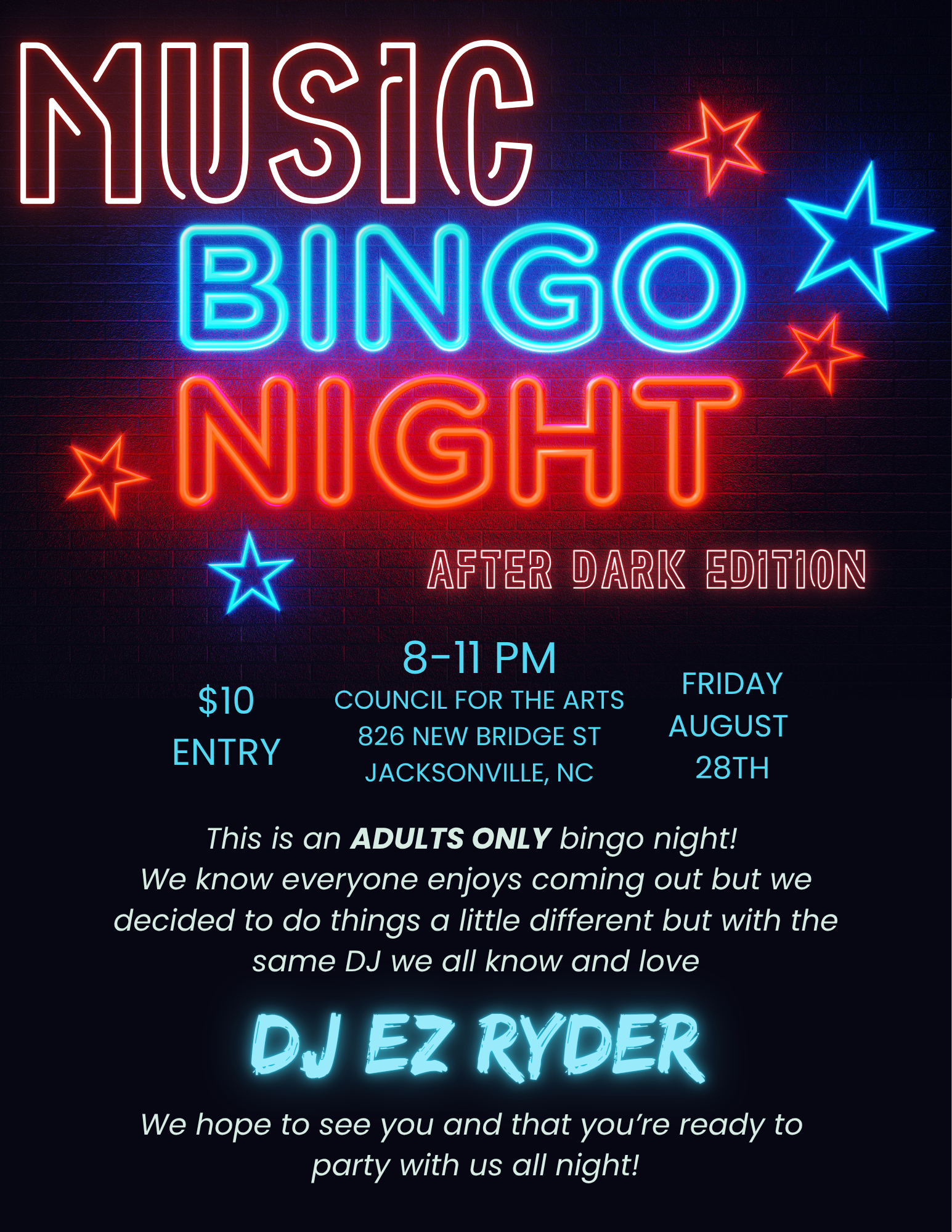 Music Bingo After Dark 