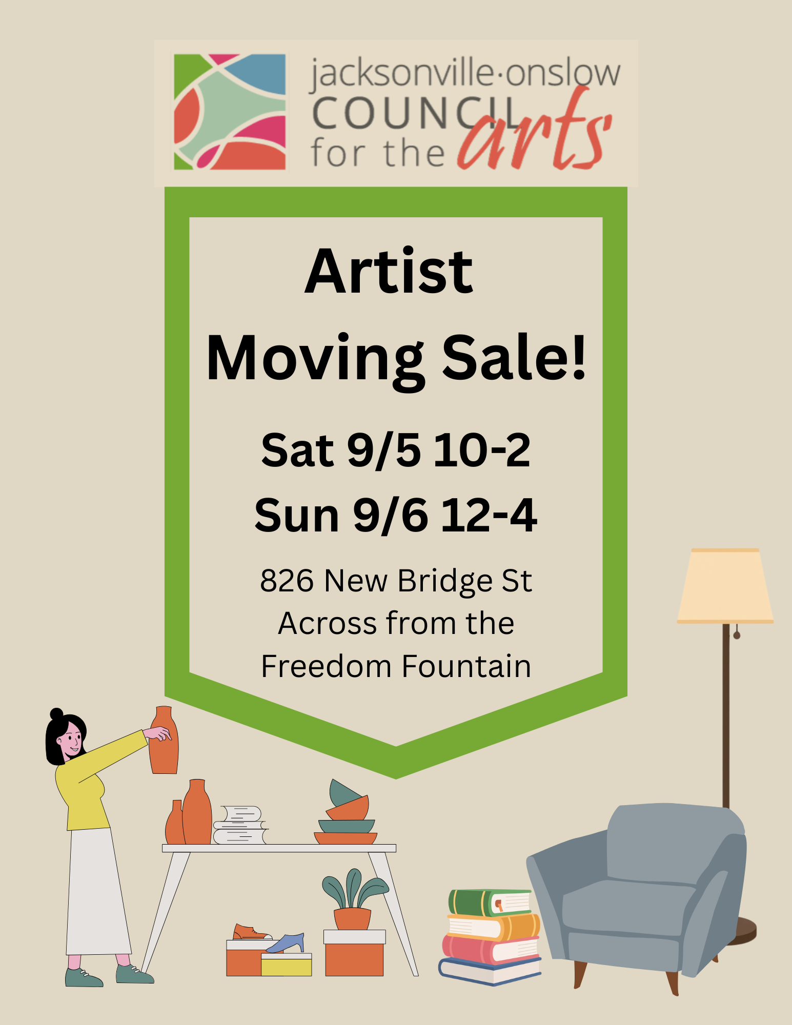 Artist Moving Sale