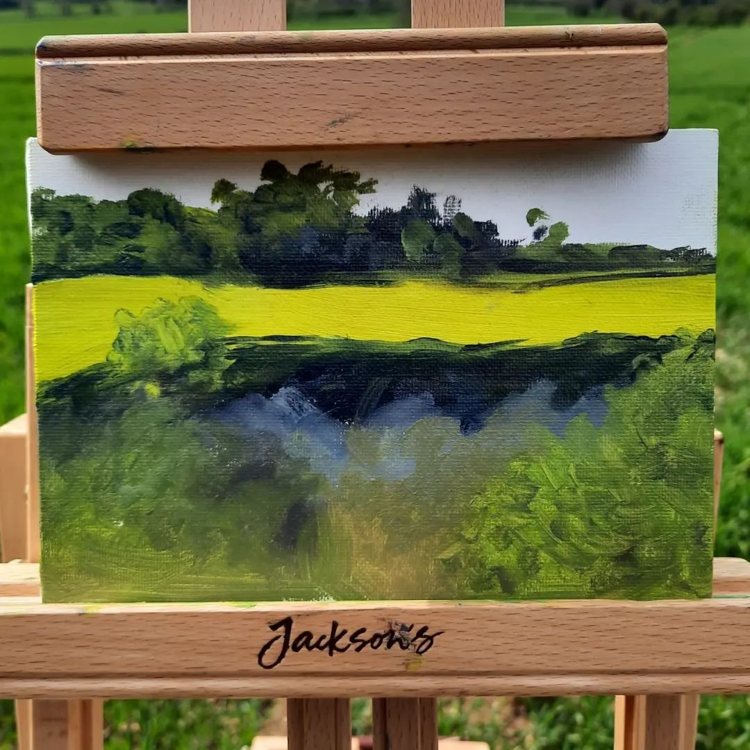 Happy World Art Day 🎨.

Some recent plein air work (unfinished). I did some tweaks in my studio so will post more up-to-date pictures soon! Also number 2. piece fell off the easel and into the mud when the easel blew over in the wind so alterations 