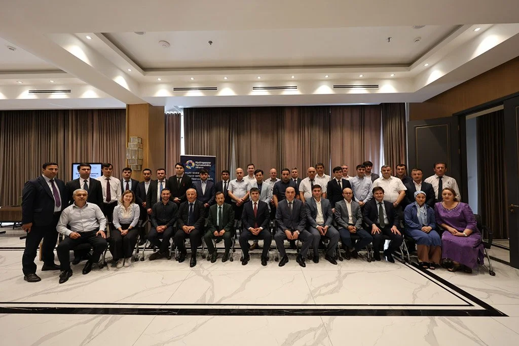 Attendees at the launch of the Power System Plan in Dushanbe