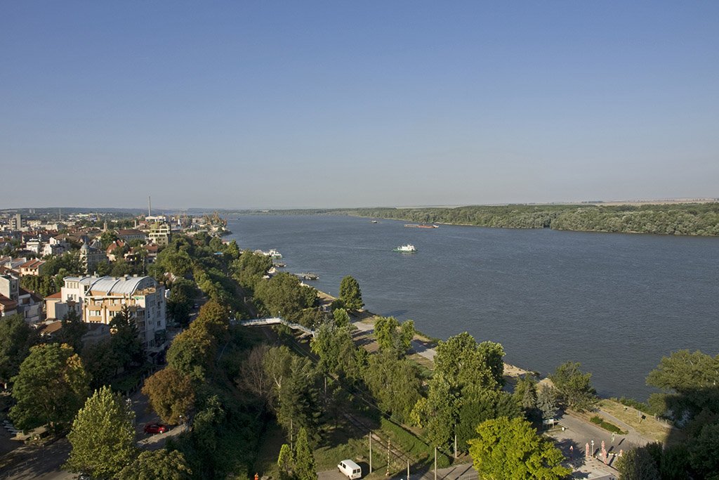 River Danube at the Bulgaria Romania border