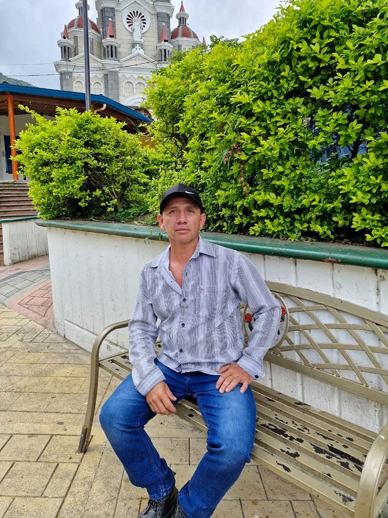 Reinaldo Holguín is a local coffee farmer and president of the Community Action Board of El Bujío