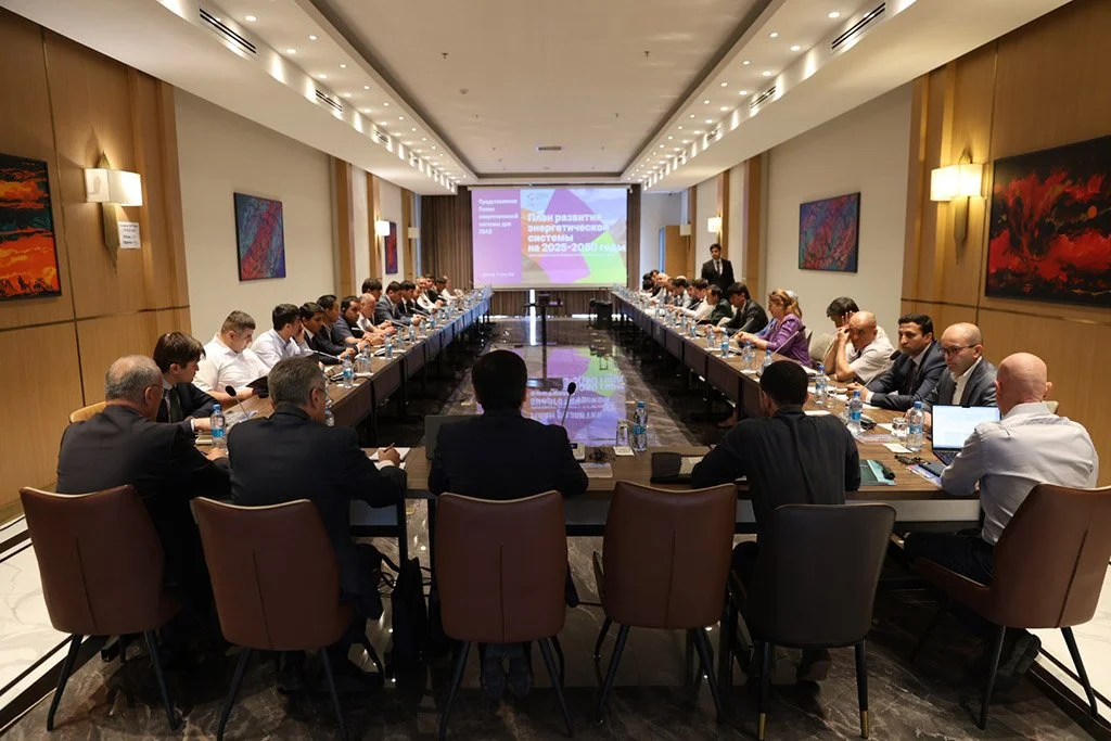 The presentation of the Tajikistan Power System Plan at the launch event in Dushanbe