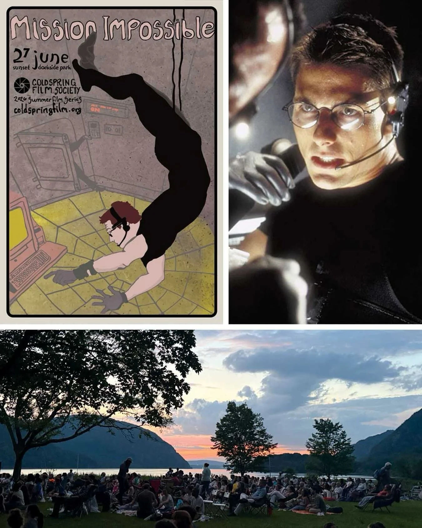 Ready your picnics! Tomorrow night, Sat 6/27 we kick off our FREE Summer Film Series on the riverfront. Projector starts at sunset (8:45ish) at Dockside Park, 10 West St, Cold Spring. FAQ and all the info: coldspringfilm.org See you there.
