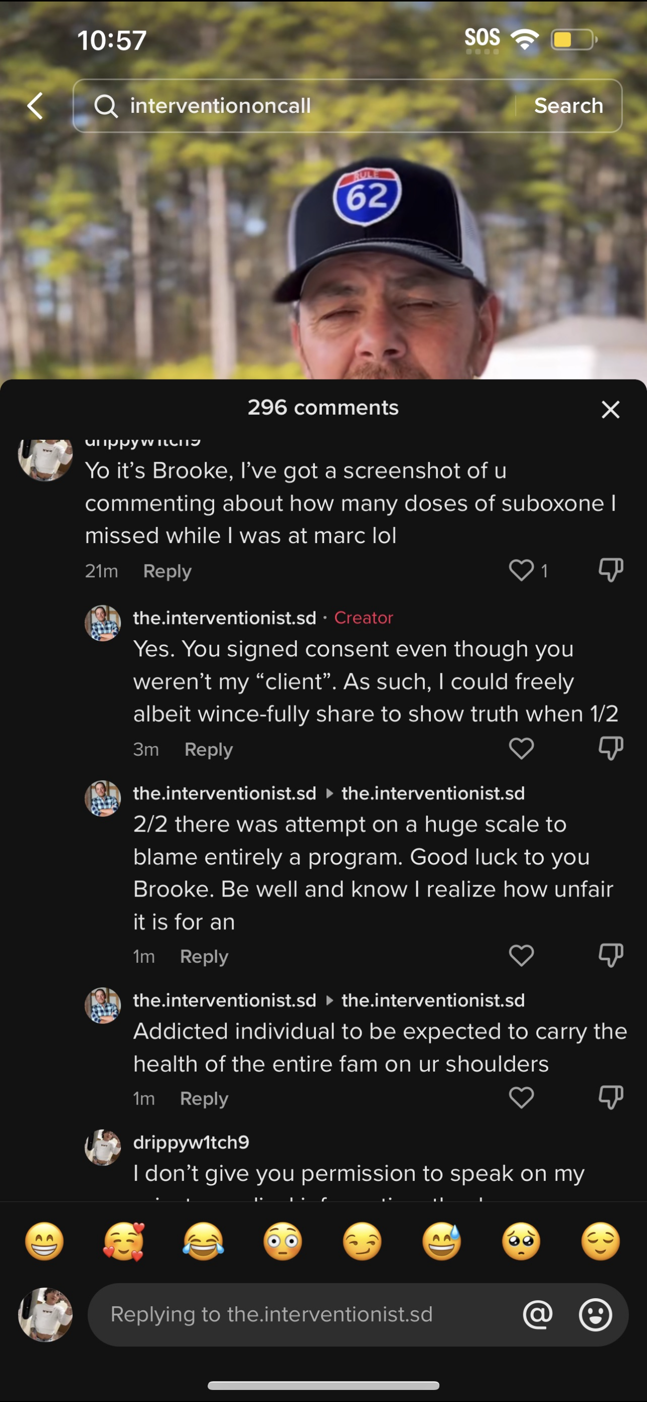 Sam Davis Interventionist Unethical Behavior. Owner of Intervention On Call.PNG