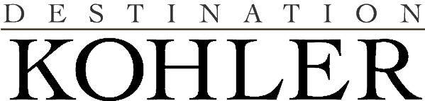 Close-up of the word 'DESTINATION' with 'KID LOVE' written underneath, both in black capital letters on a white background.