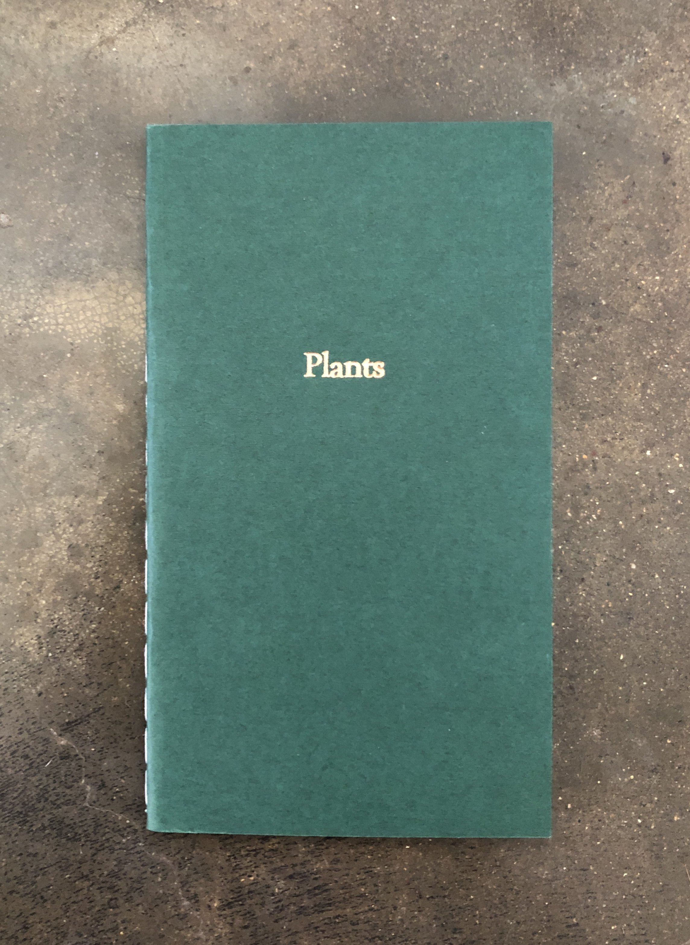 “Plants” Embossed Notebook