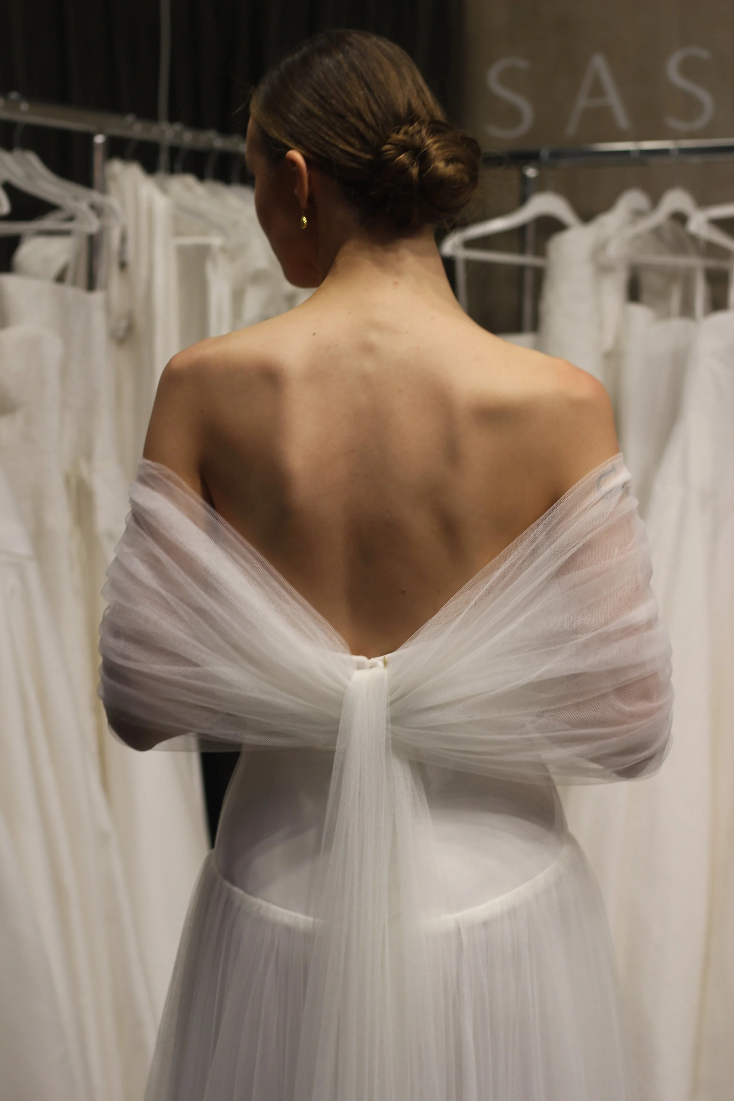 sassi holford wedding dress bow