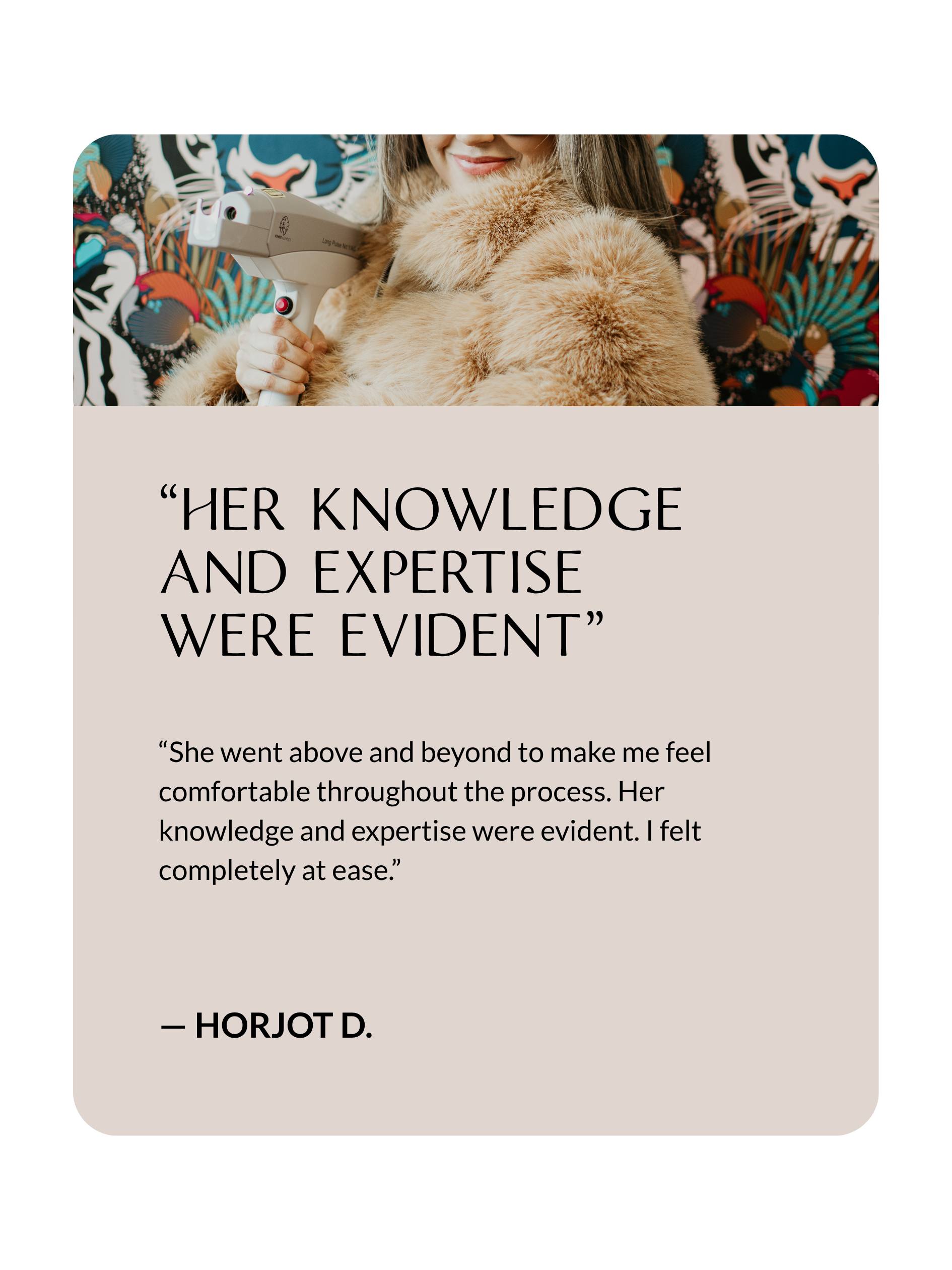 Client testimonial about redness and uneven skin tone treatment at Sona Medical Aesthetics Newcastle WA